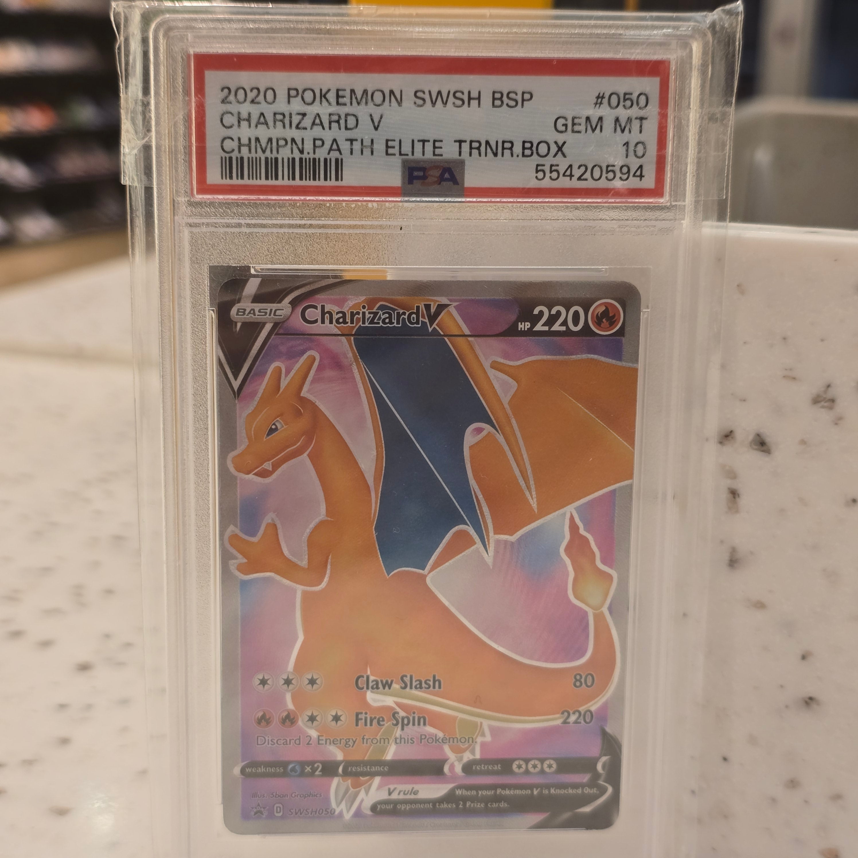 Charizard V Sword and Shield Promo PSA 10