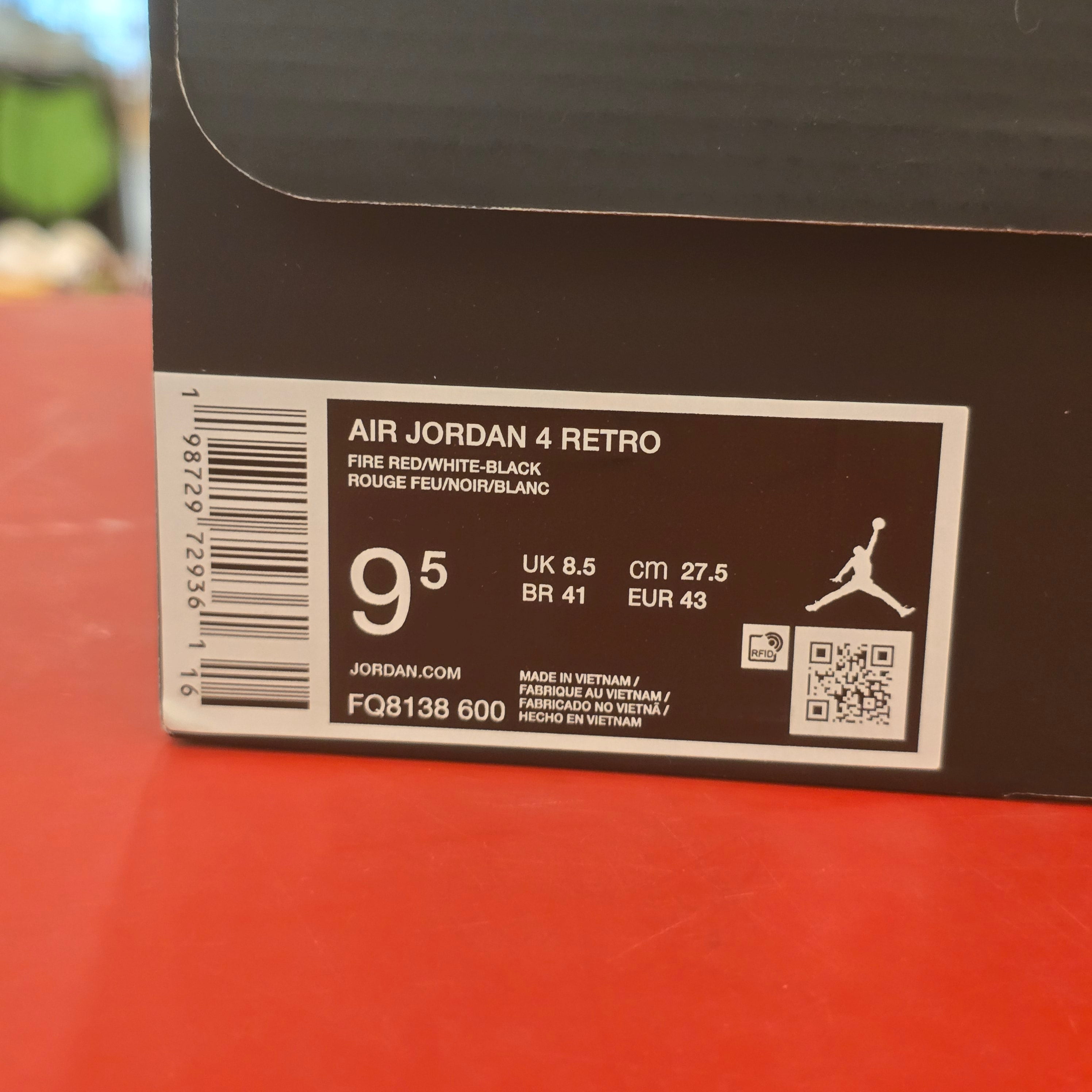 Jordan 4 Retro Toro Bravo (2026) SZ 9.5