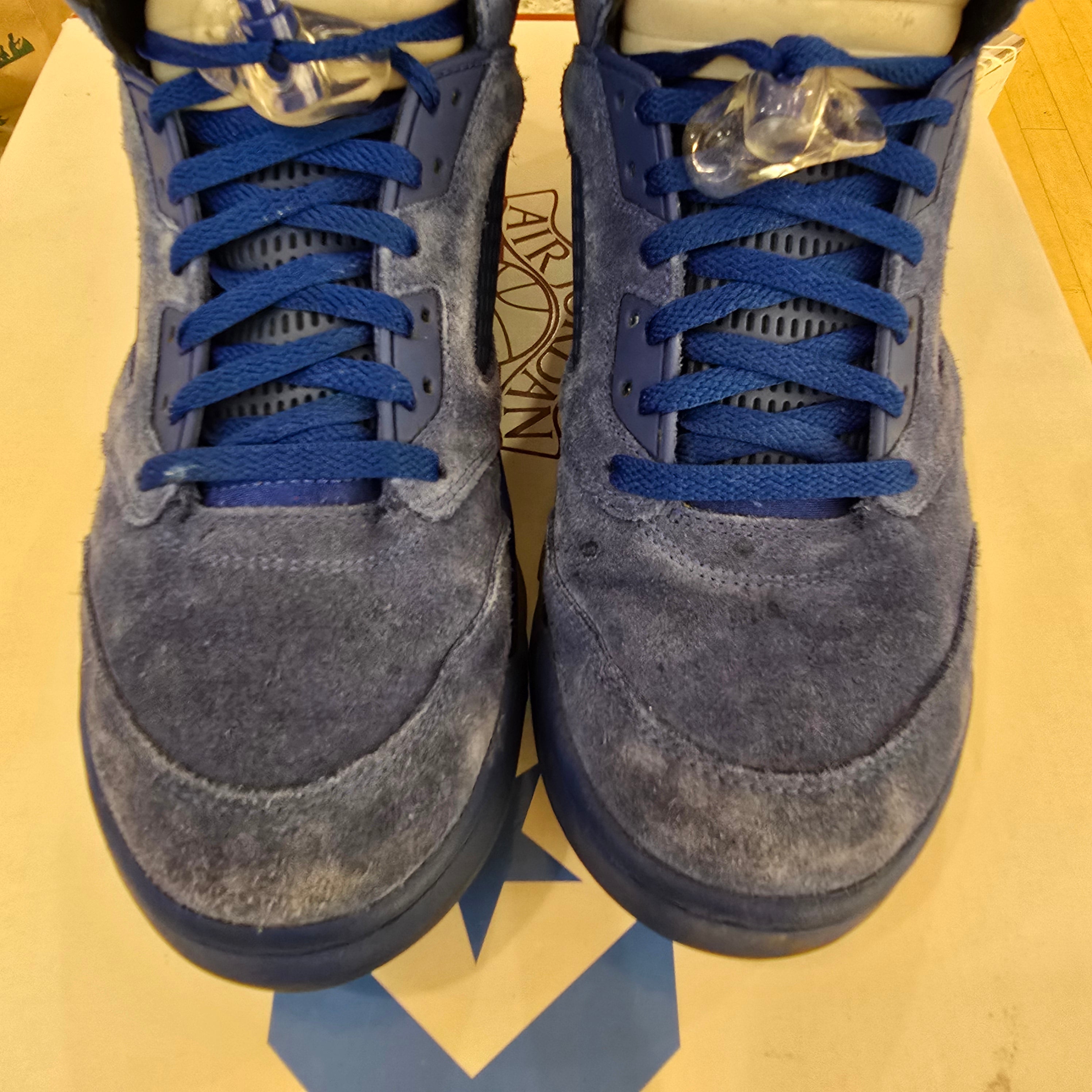 Jordan 5 Retro Blue Suede SZ 12 USED NO BOX