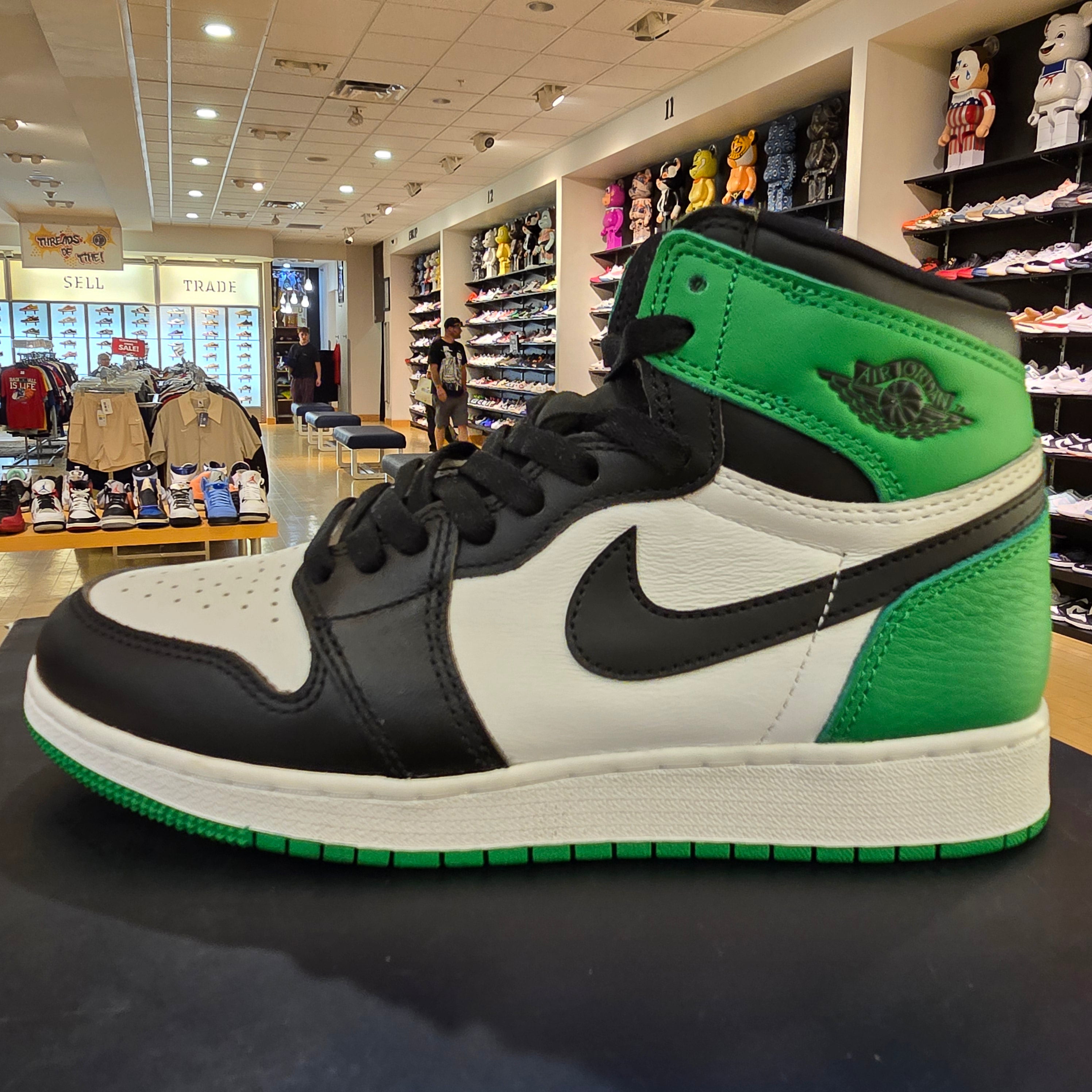 Jordan 1 Retro High OG Lucky Green GS SZ 6.5Y USED NO BOX