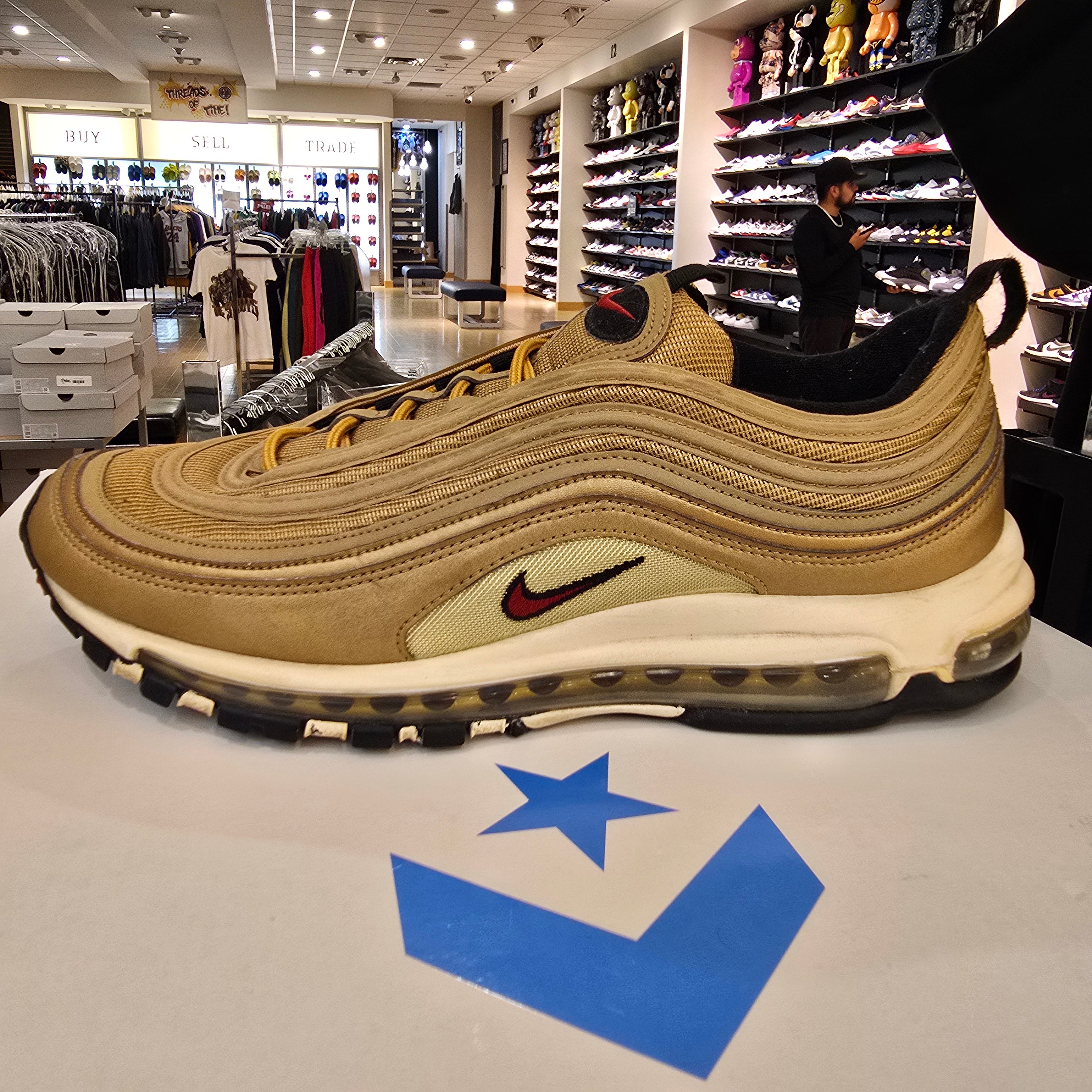 Nike Air Max 97 Metallic Gold (2017/2018) SZ 12 USED NO BOX