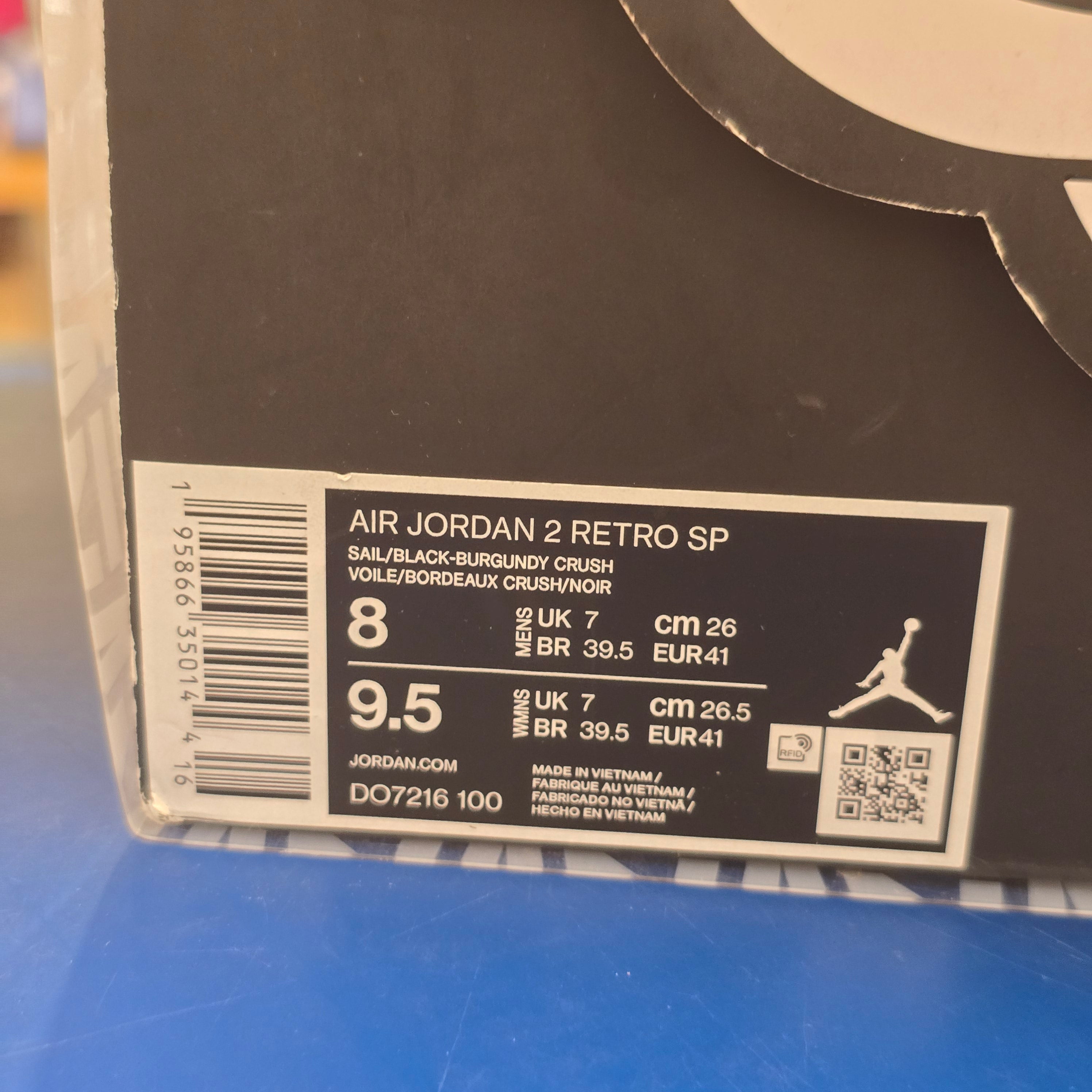 Jordan 2 Retro A Ma Maniere Airness SZ 8