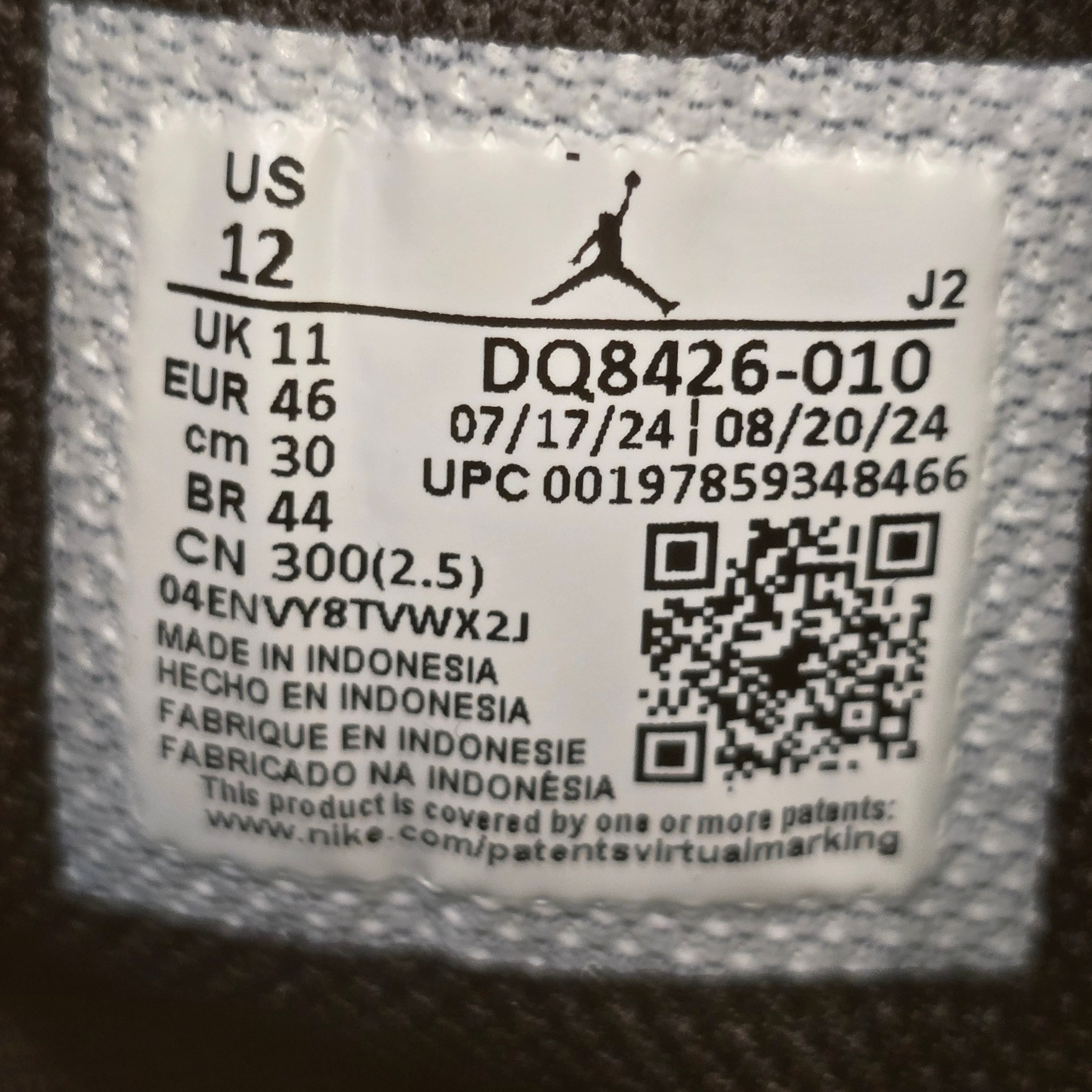 Jordan 1 Mid Off Noir Toe SZ 12 USED NO BOX
