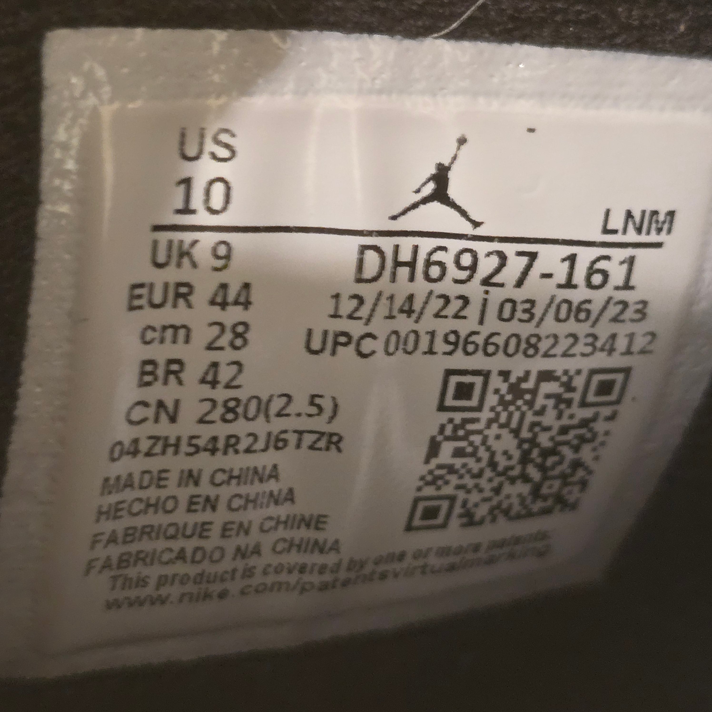 Jordan 4 Retro Red Cement SZ 10 USED NO BOX