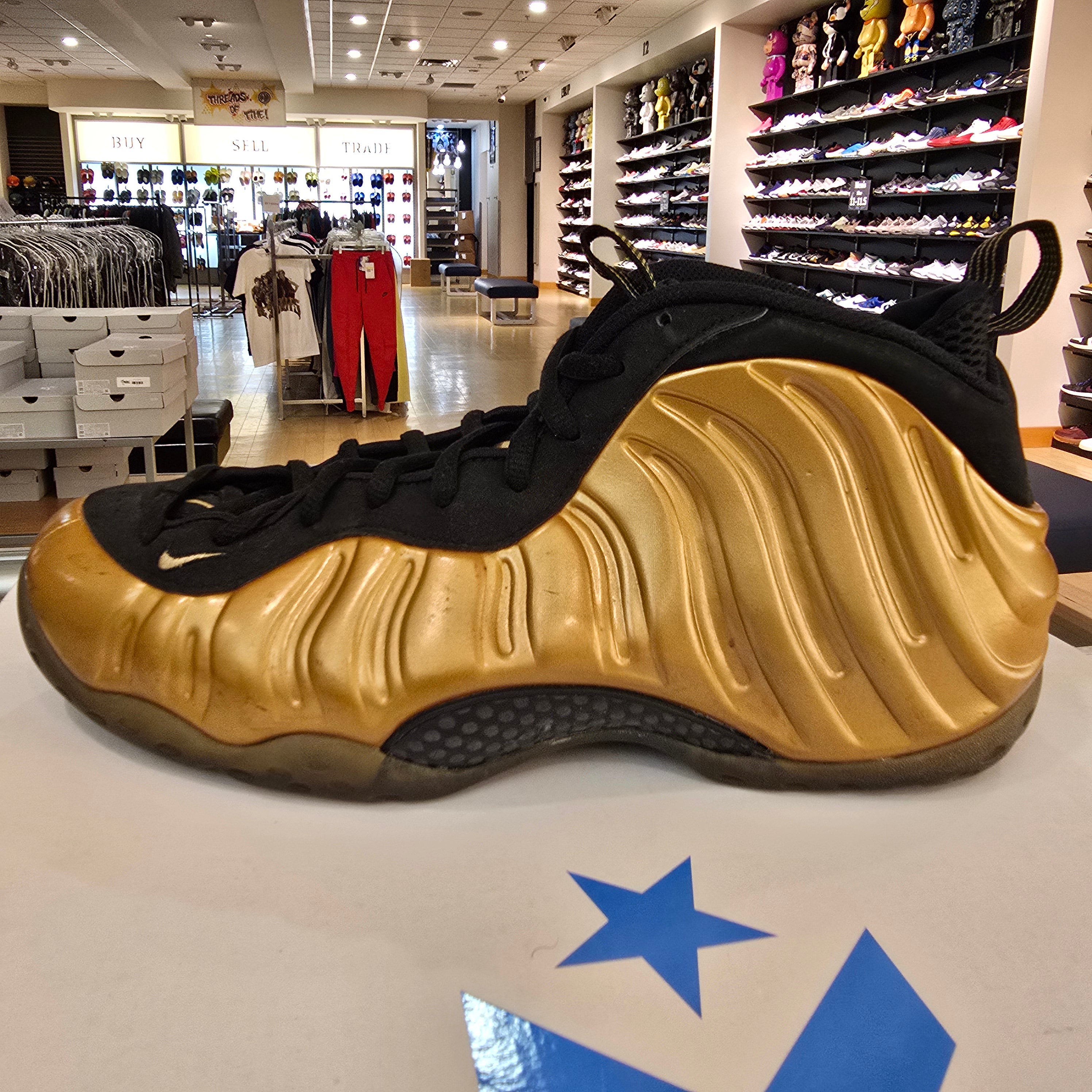 Nike Air Foamposite One Metallic Gold SZ 12 USED NO BOX