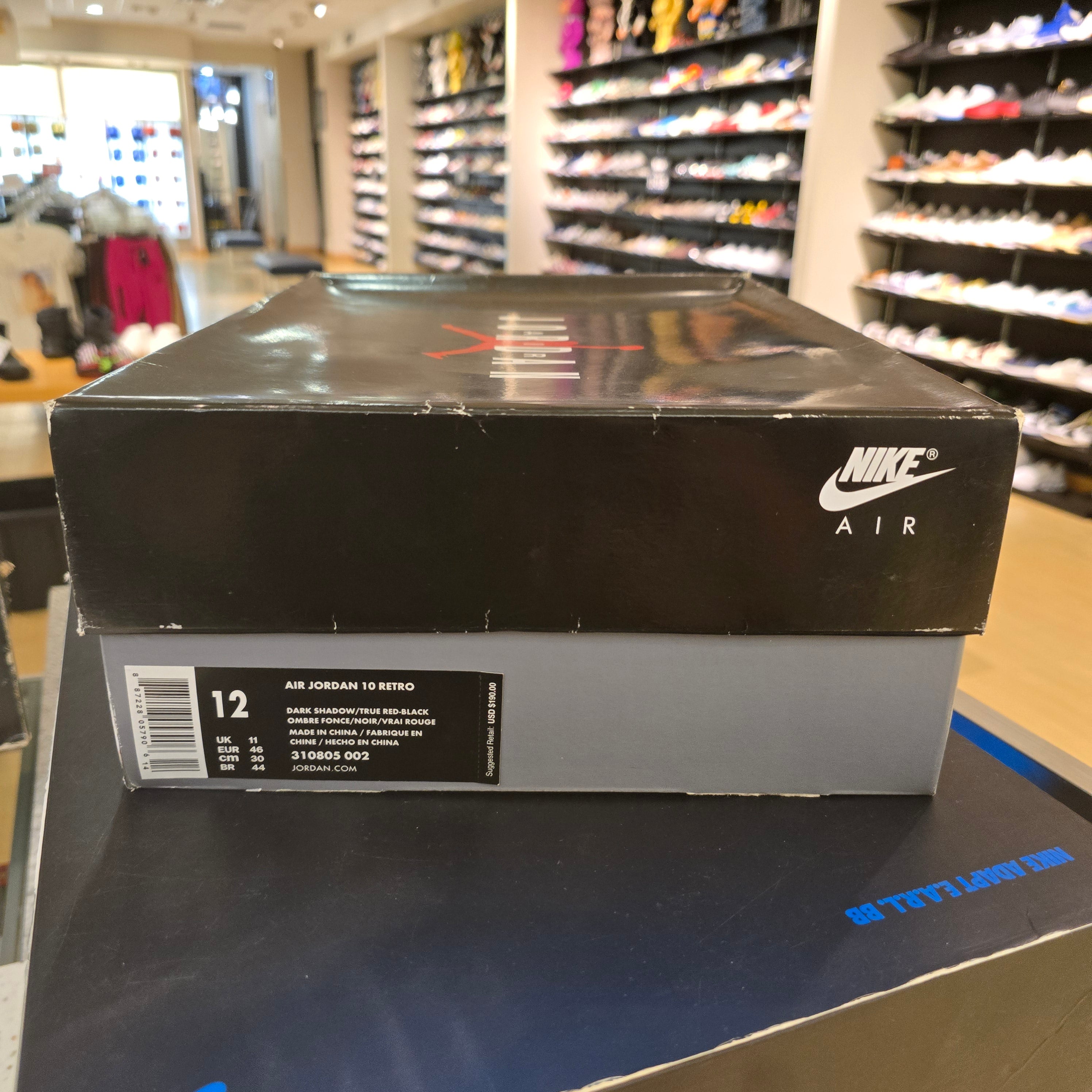 Jordan 10 Retro Shadow (2018) SZ 12 USED