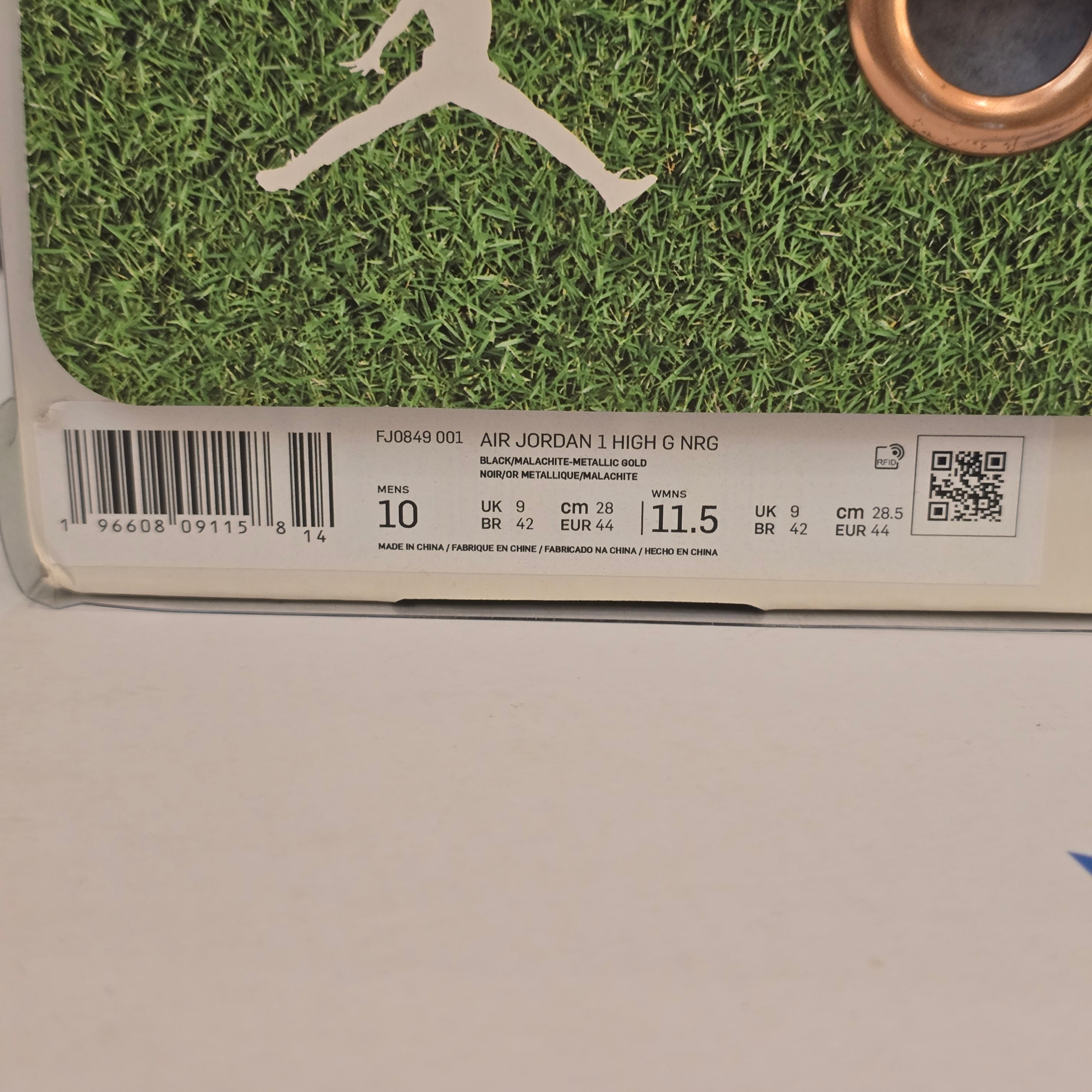 Jordan 1 Retro High Golf Eastside Golf 1961 SZ 10