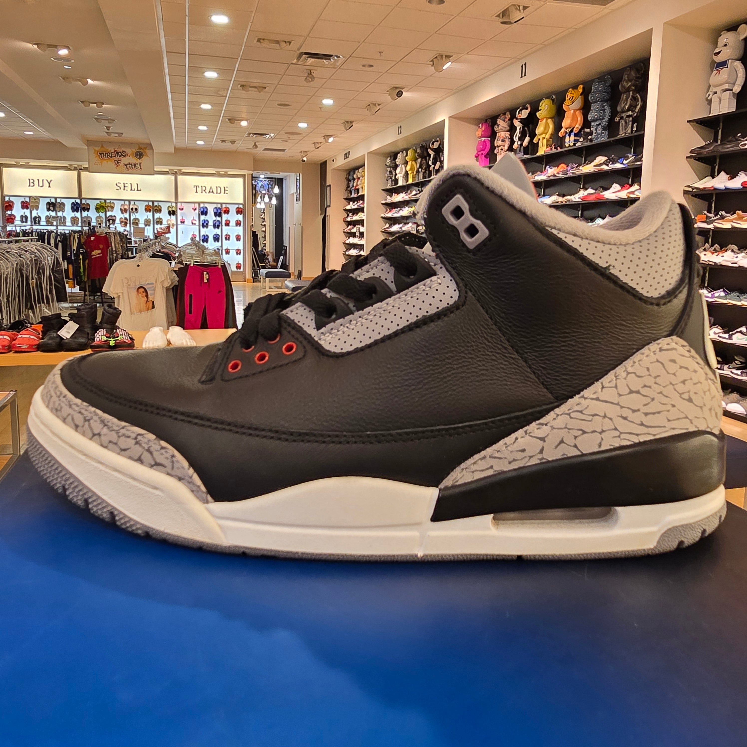 Jordan 3 Retro OG Black Cement (2024) SZ 9.5 USED