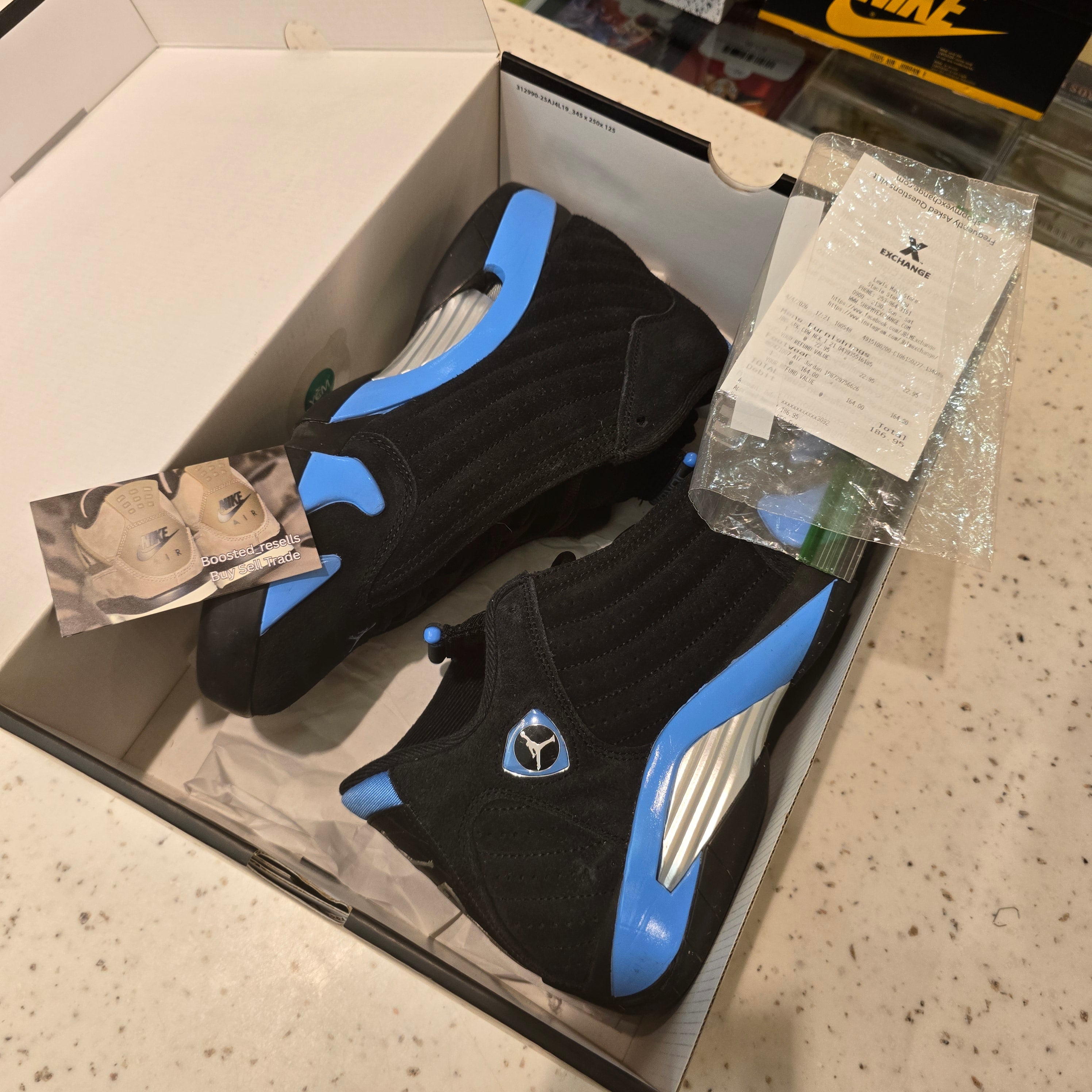 Jordan 14 Retro Black University Blue (2026) SZ 9 USED
