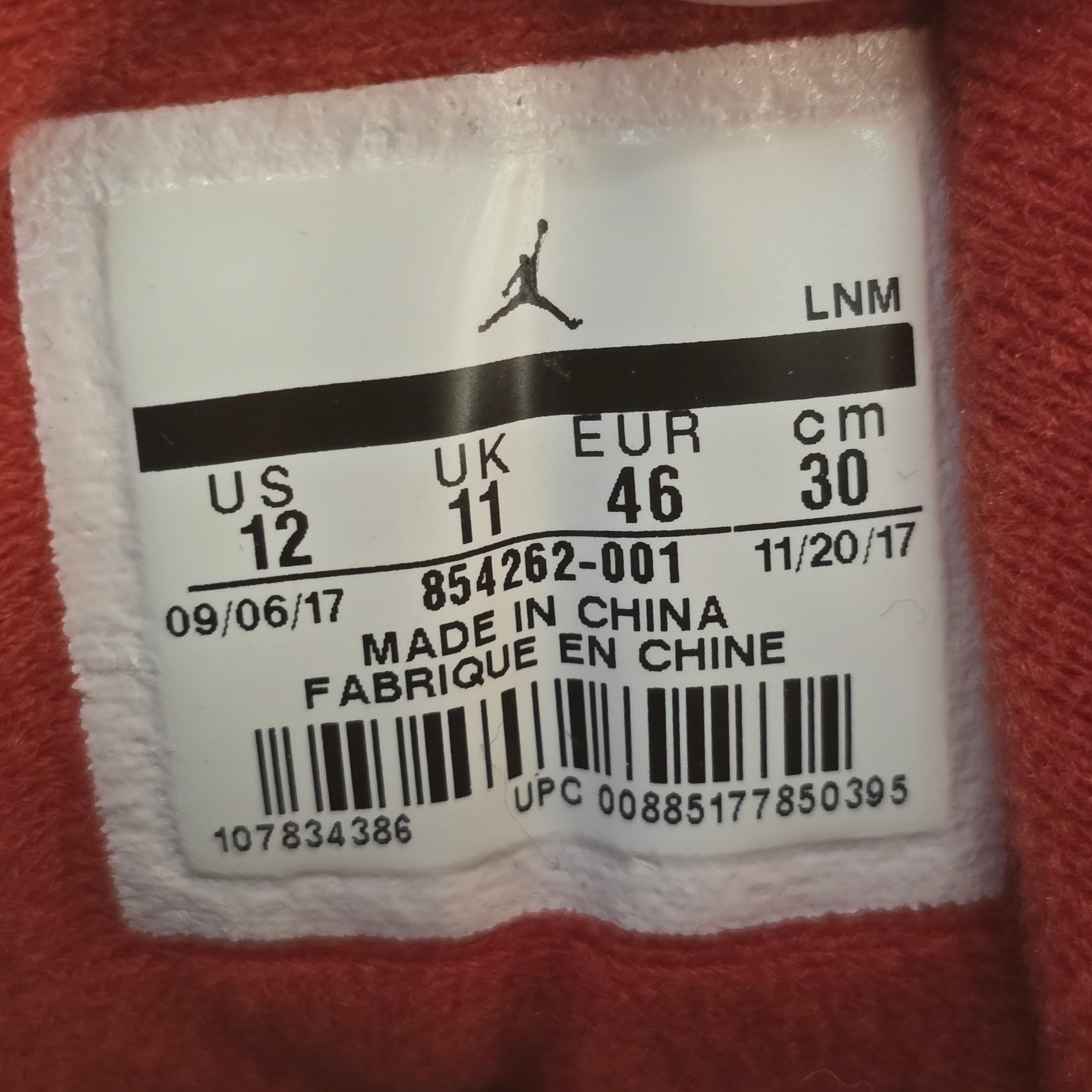 Jordan 3 Retro Black Cement (2018) SZ 12 USED GLITTERING