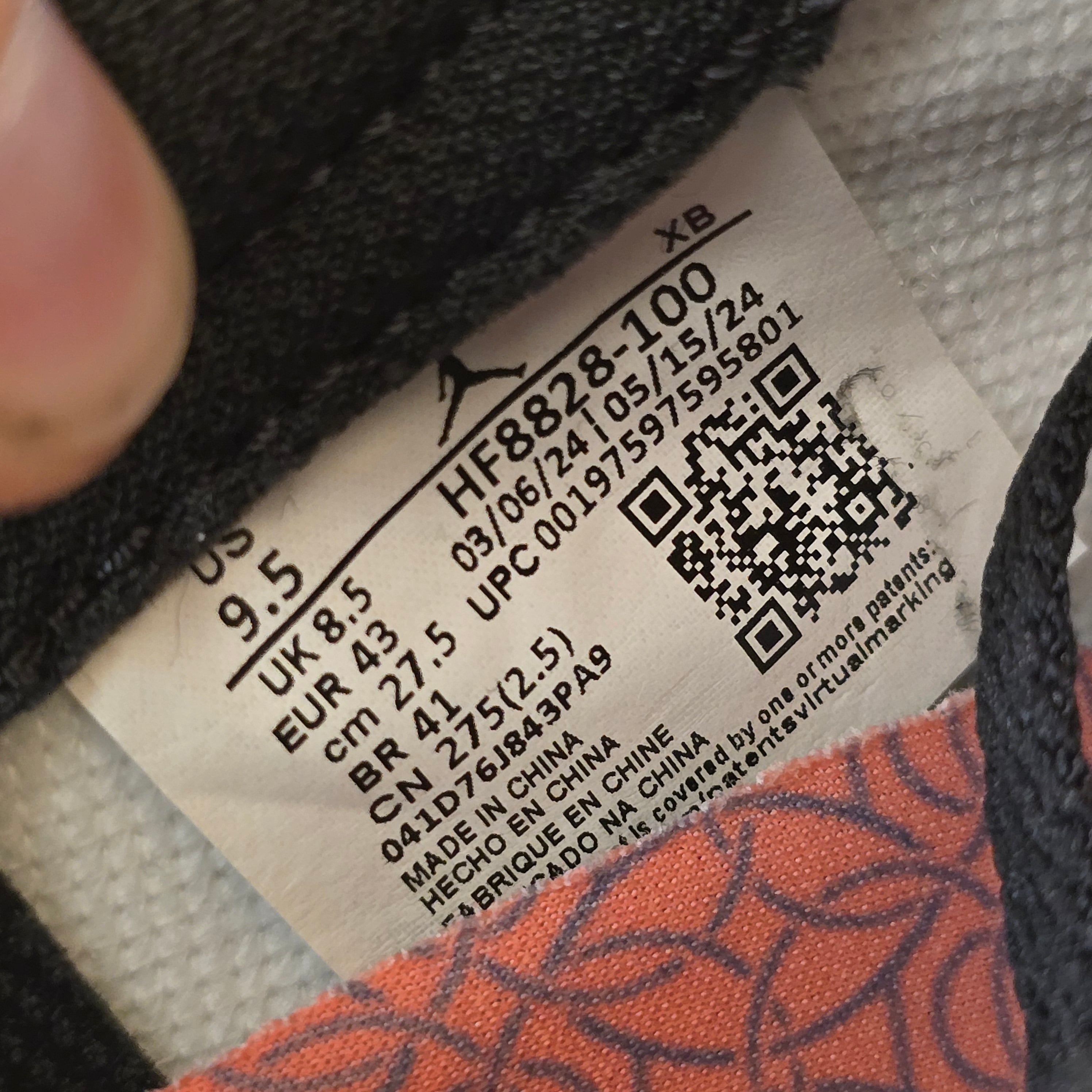 Jordan 1 Retro Low OG PSG Paris Saint-Germain SZ 9.5