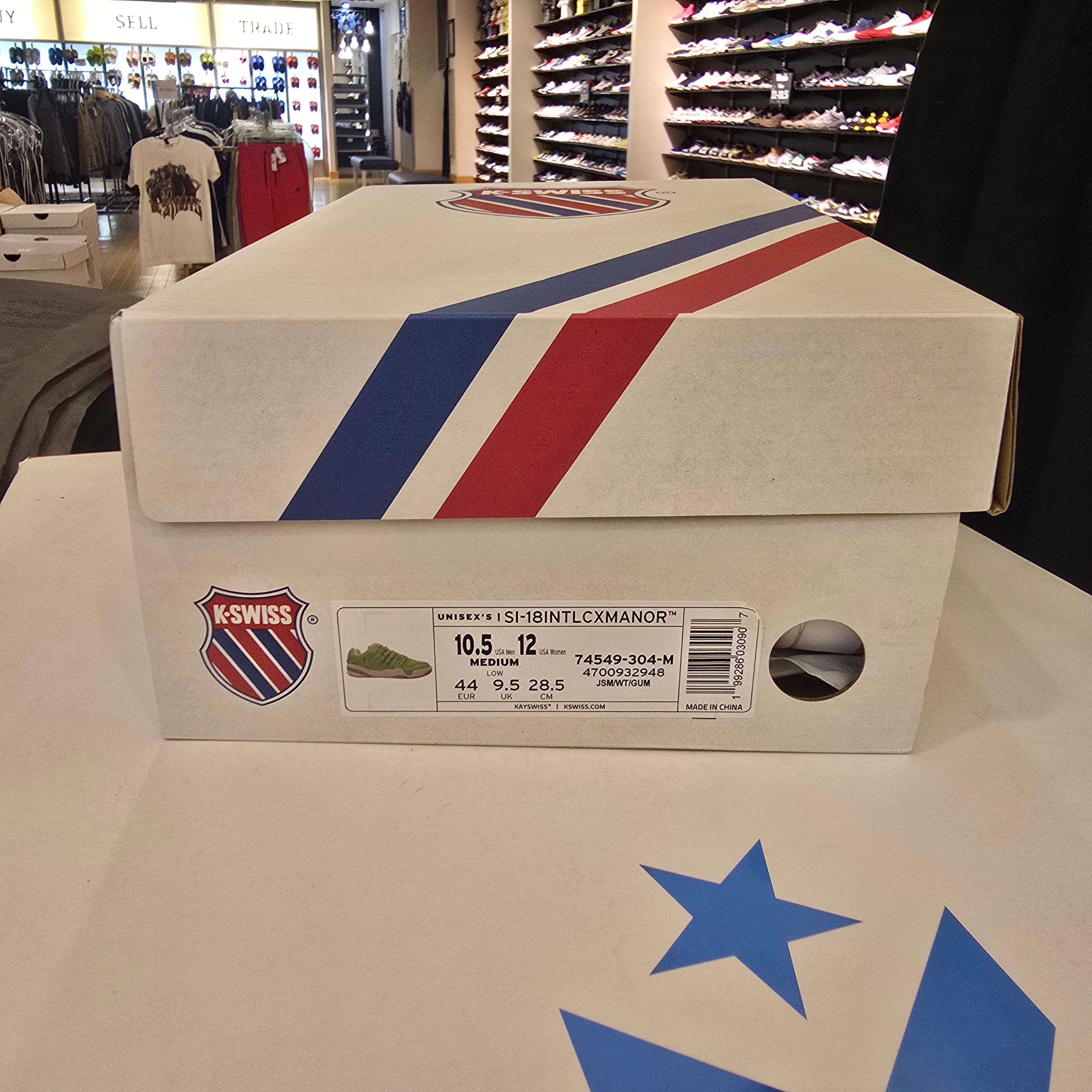 K-Swiss SI-18 International C x Manor Jasmine White Gum SZ 10.5