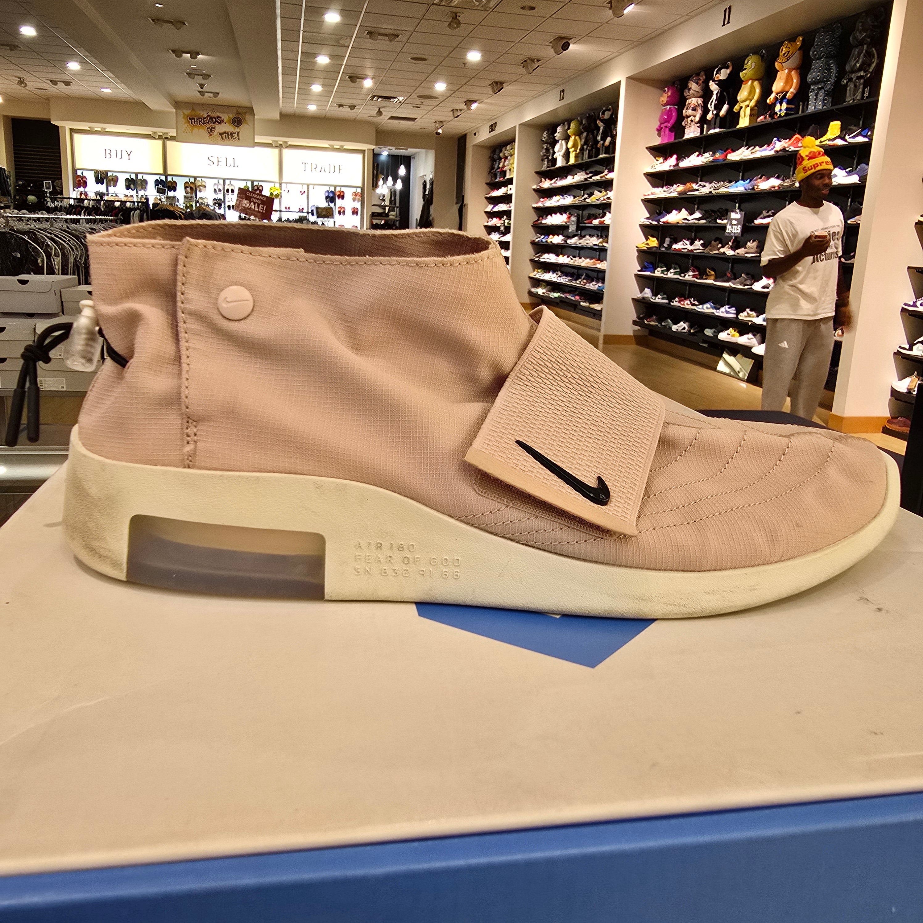 Nike Air Fear Of God Moccasin Particle Beige Size 13 USED NO BOX