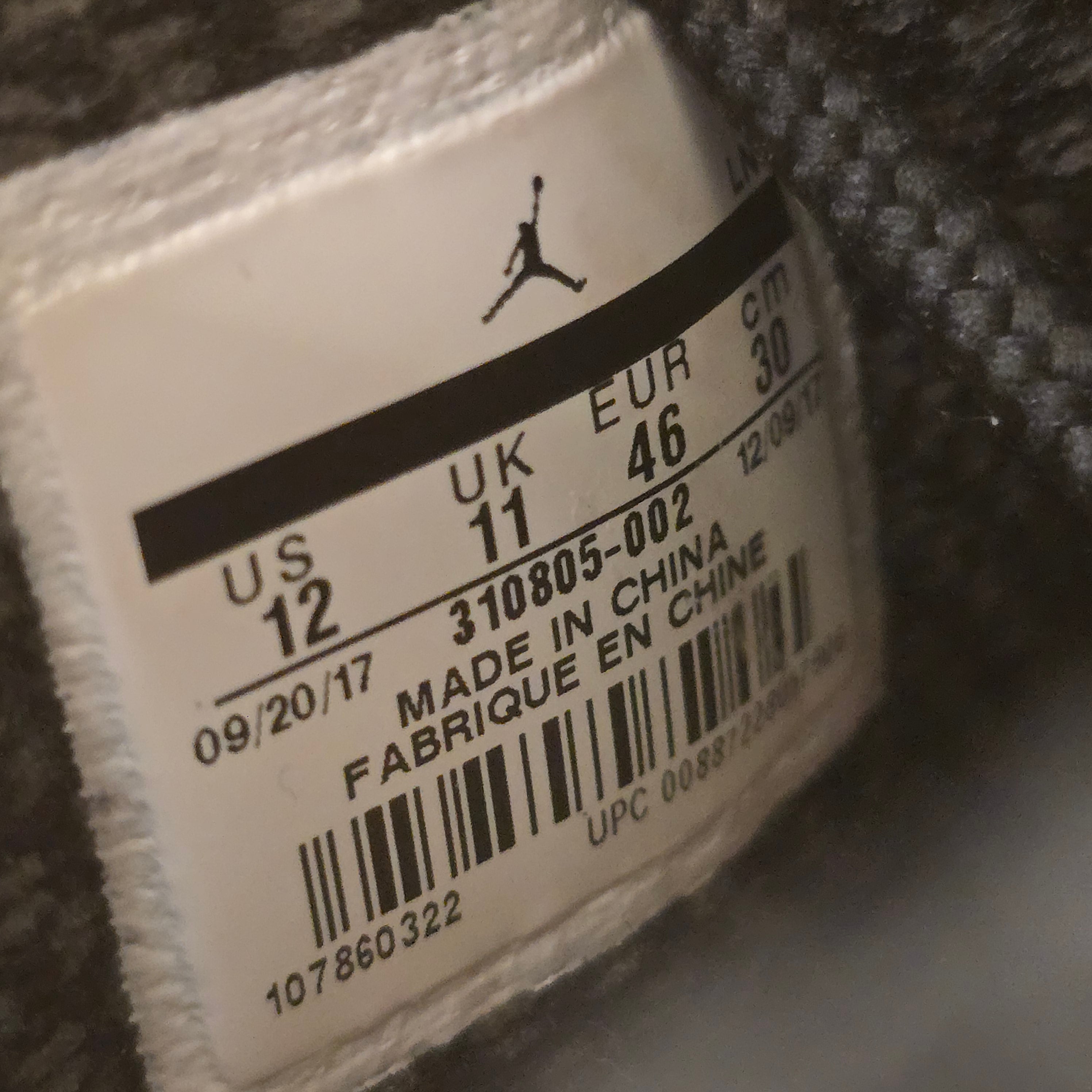 Jordan 10 Retro Shadow (2018) SZ 12 USED