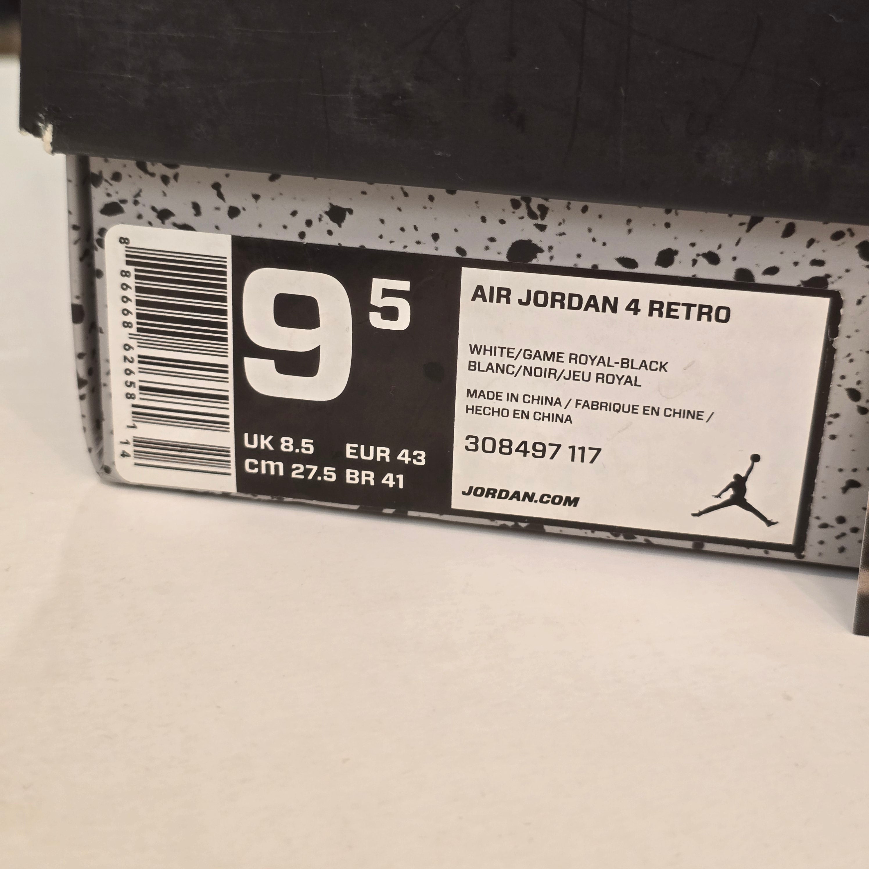 Jordan 4 Retro Motorsports (2017) SZ 9.5 USED