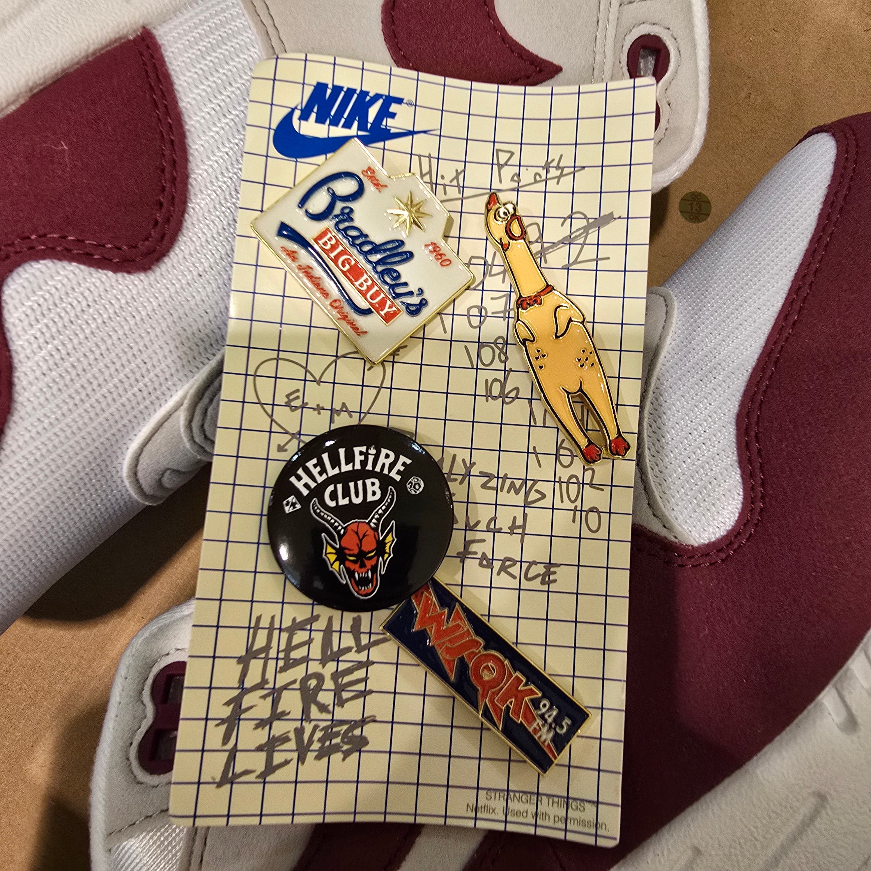 Nike Air Max 1 '87 Stranger Things Steve Harrington SZ 11 MISSING LID