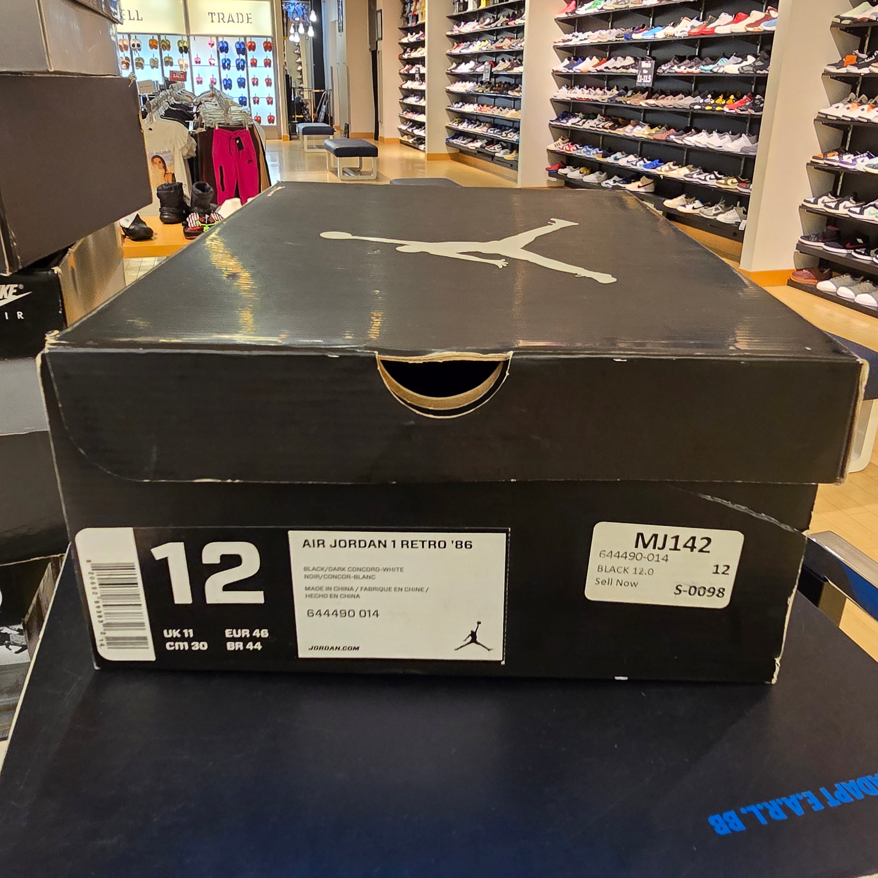 Jordan 1 86 Dark Concord SZ 12 USED