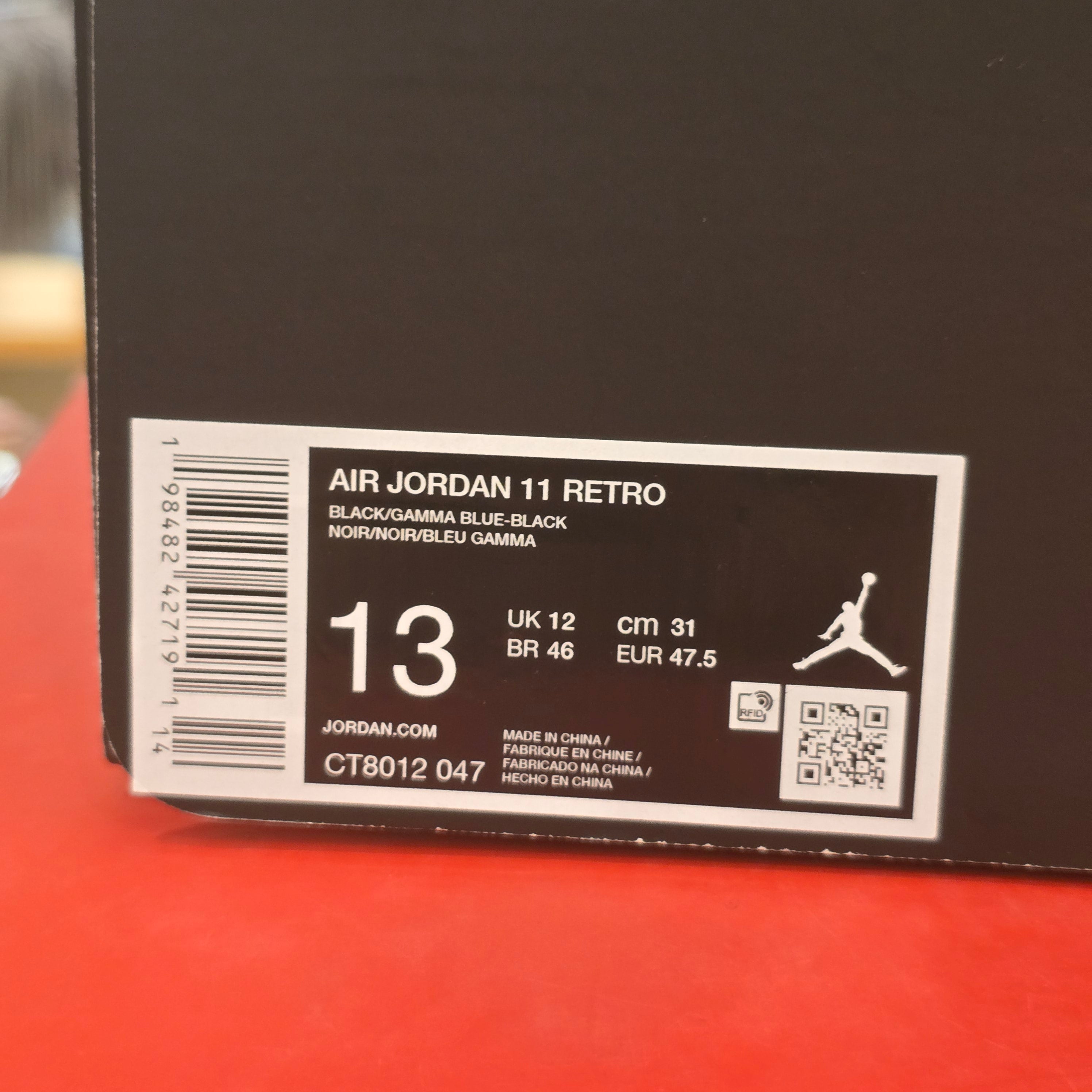 Jordan 11 Retro Gamma Blue (2025) SZ 13 USED