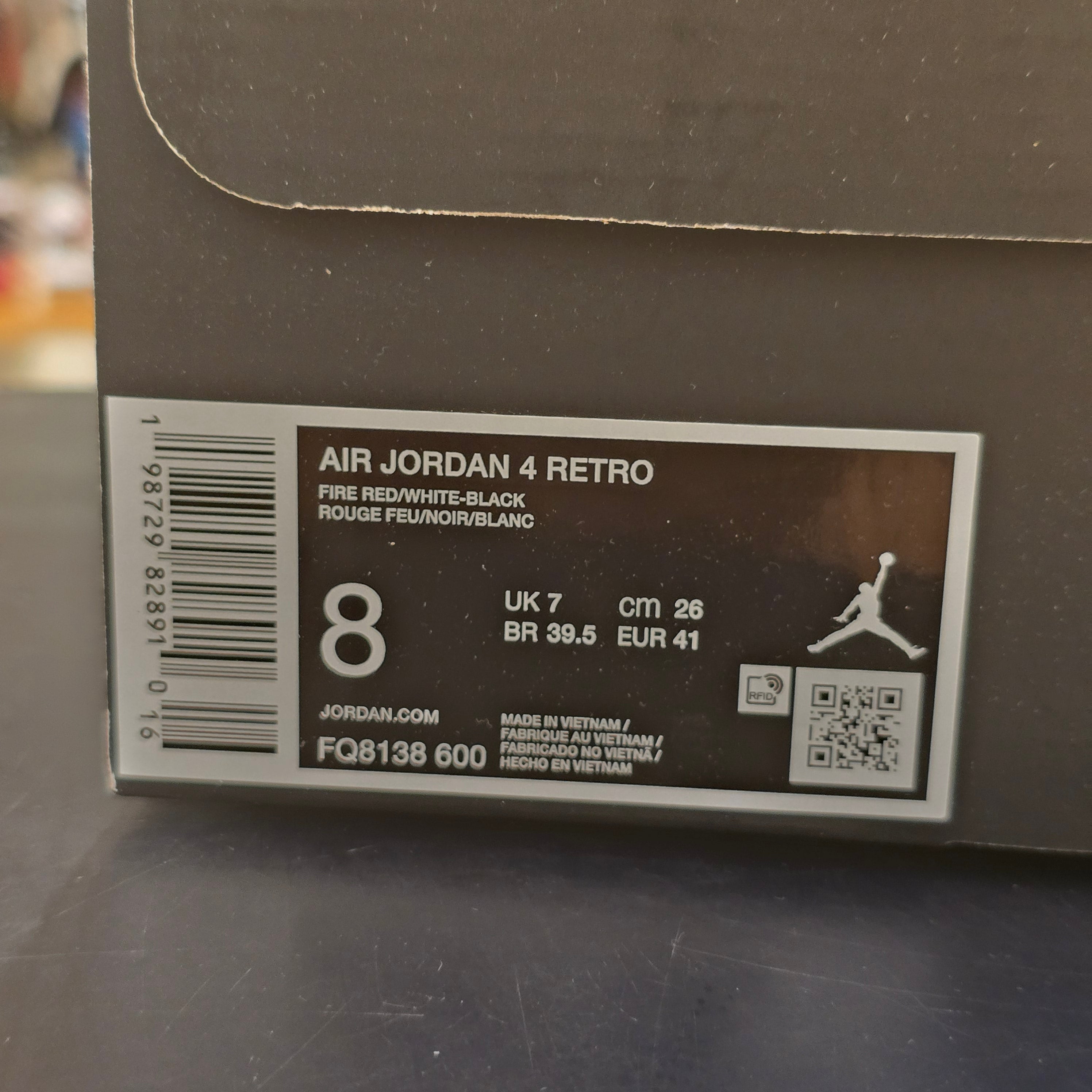 Jordan 4 Retro Toro Bravo (2026) SZ 8