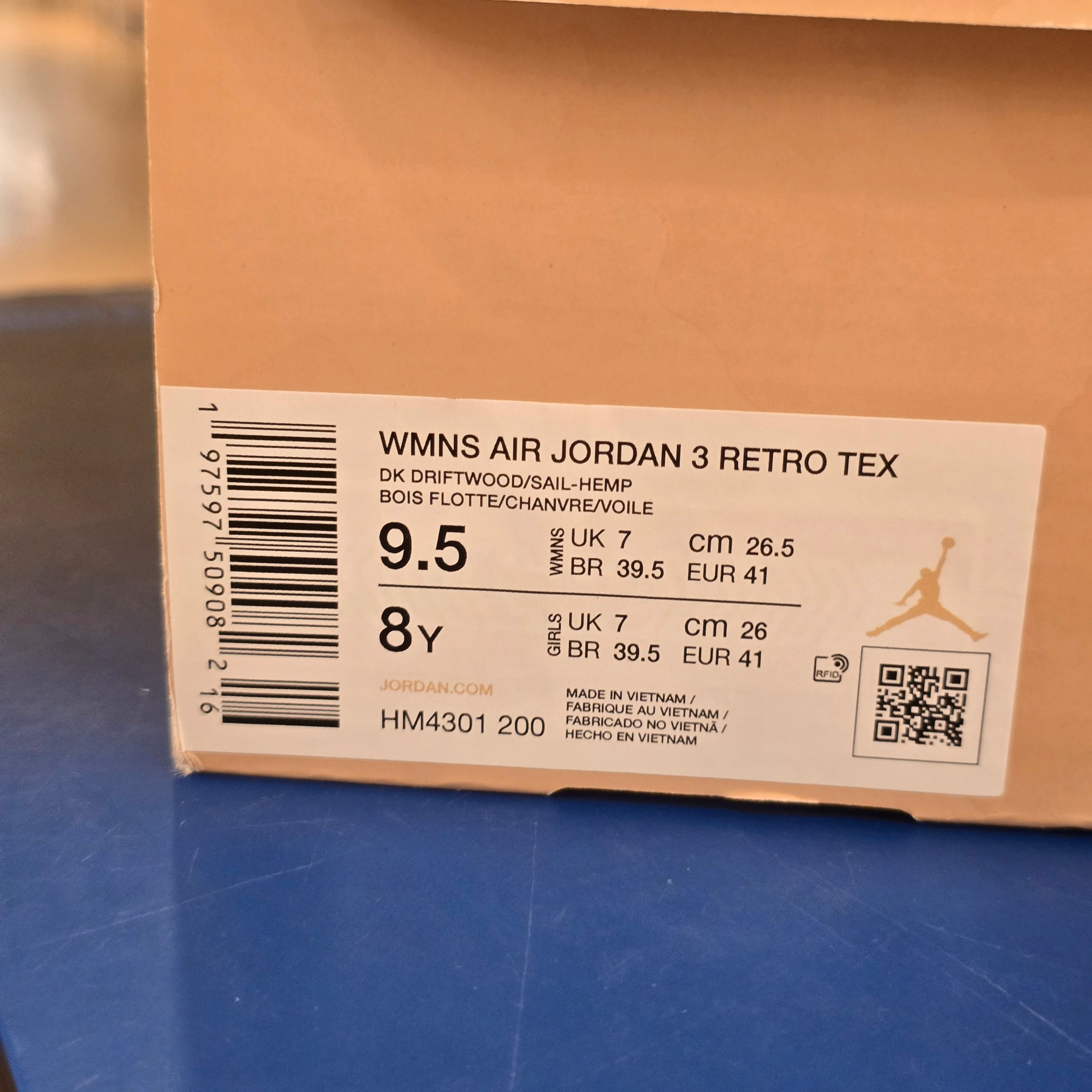 Jordan 3 Retro WNBA Desert Camo (Women's) SZ 9.5/8M
