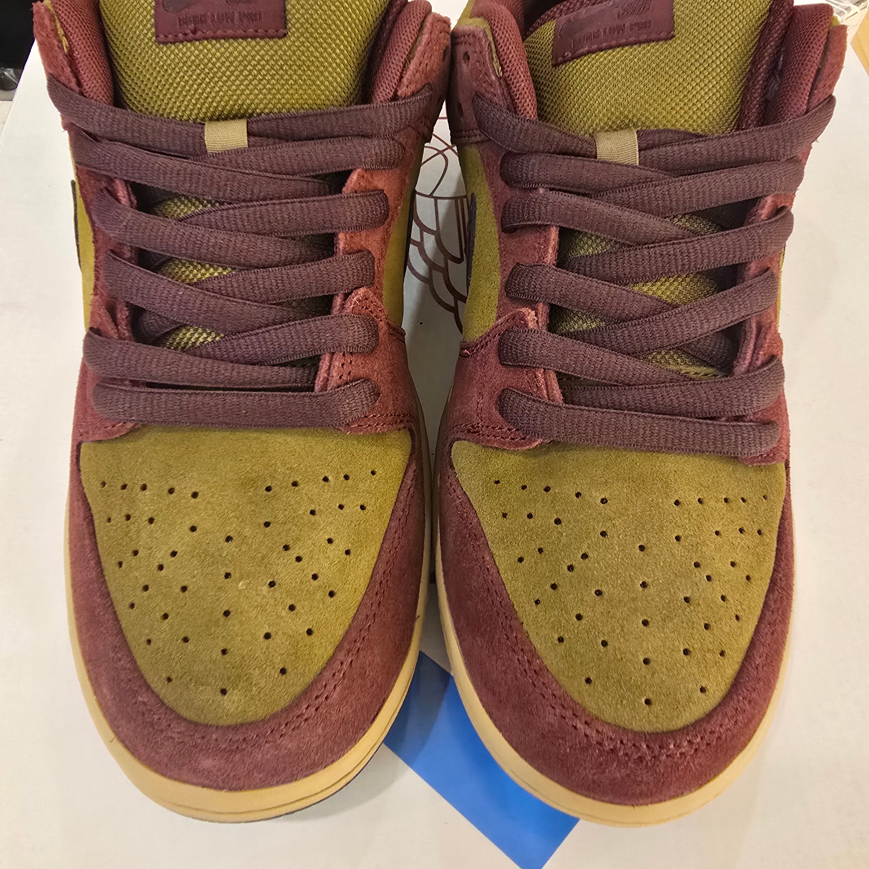 Nike SB Dunk Low Dark Team Red Olive Flak SZ 10