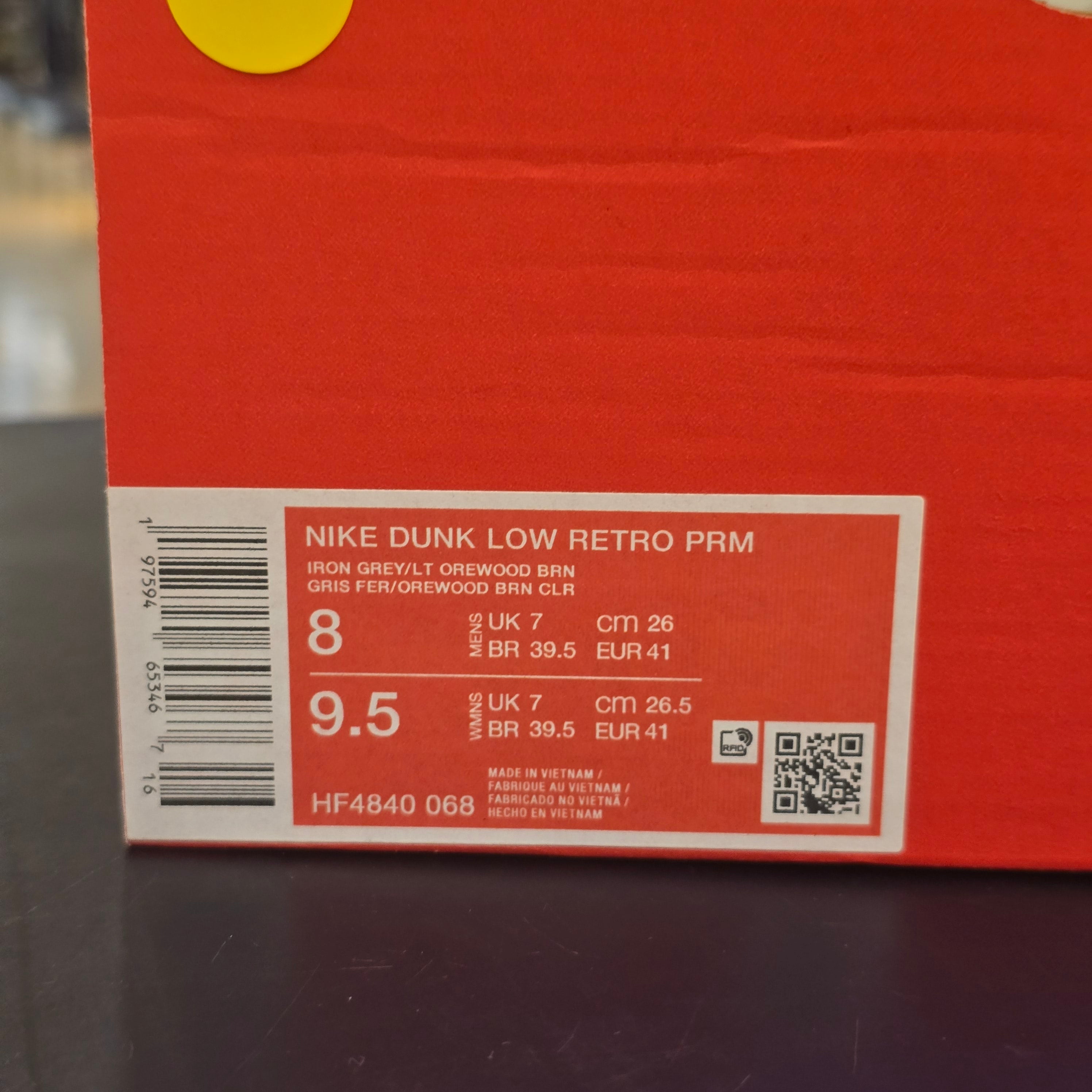 Nike Dunk Low Retro Premium Philly SZ 8 MISSING LID