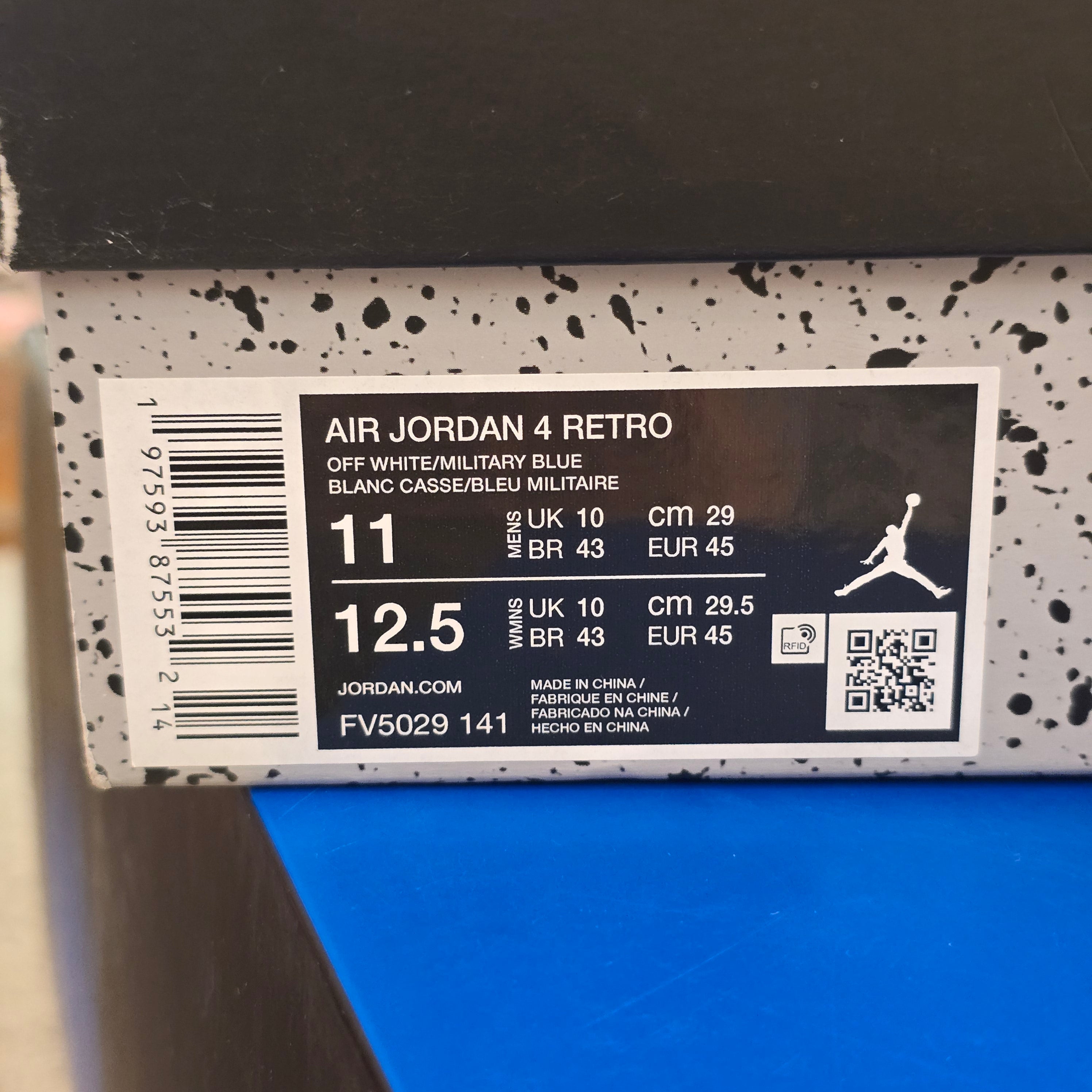 Jordan 4 Retro Military Blue 2024 SZ 11 USED