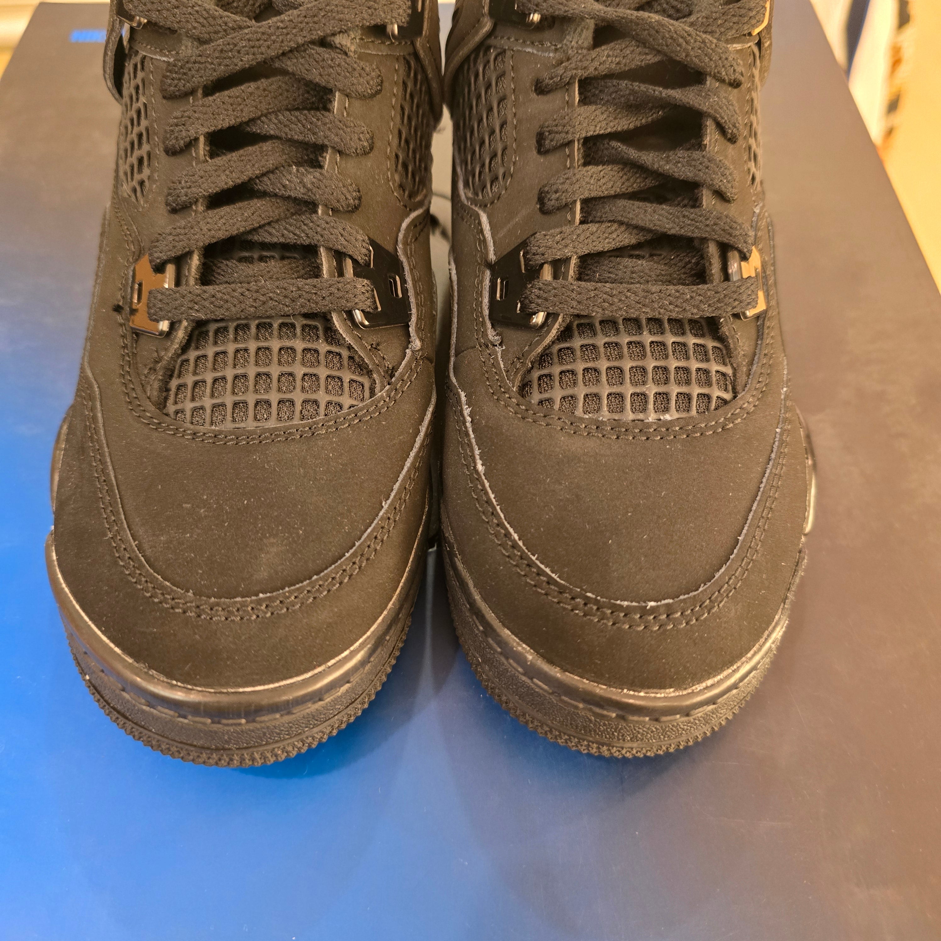 Jordan 4 Retro Black Cat (2025) (PS) SZ 1Y B-GRADE MISSING LID