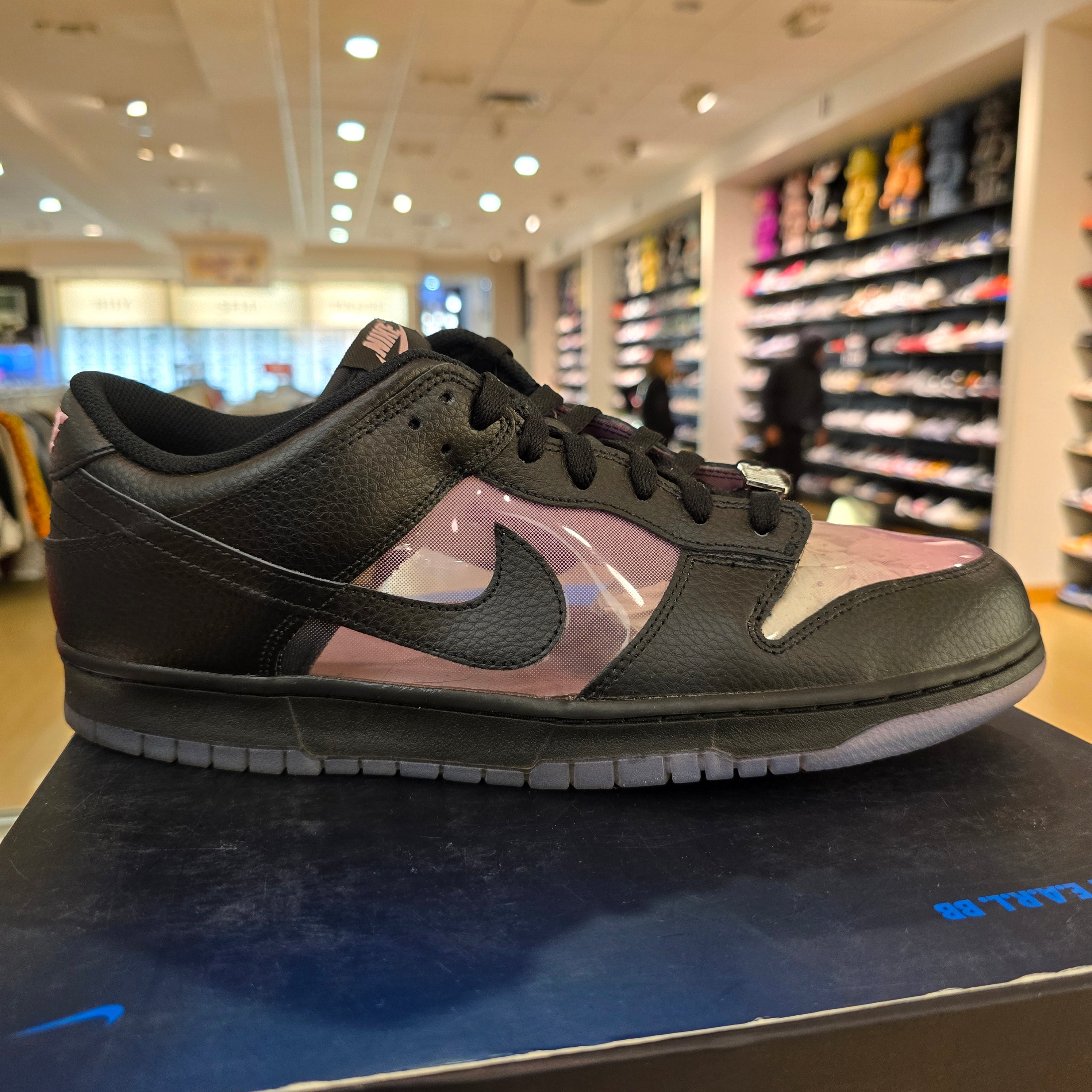 Nike Dunk Low Retro Transparent Black Pink Rise SZ 13 USED