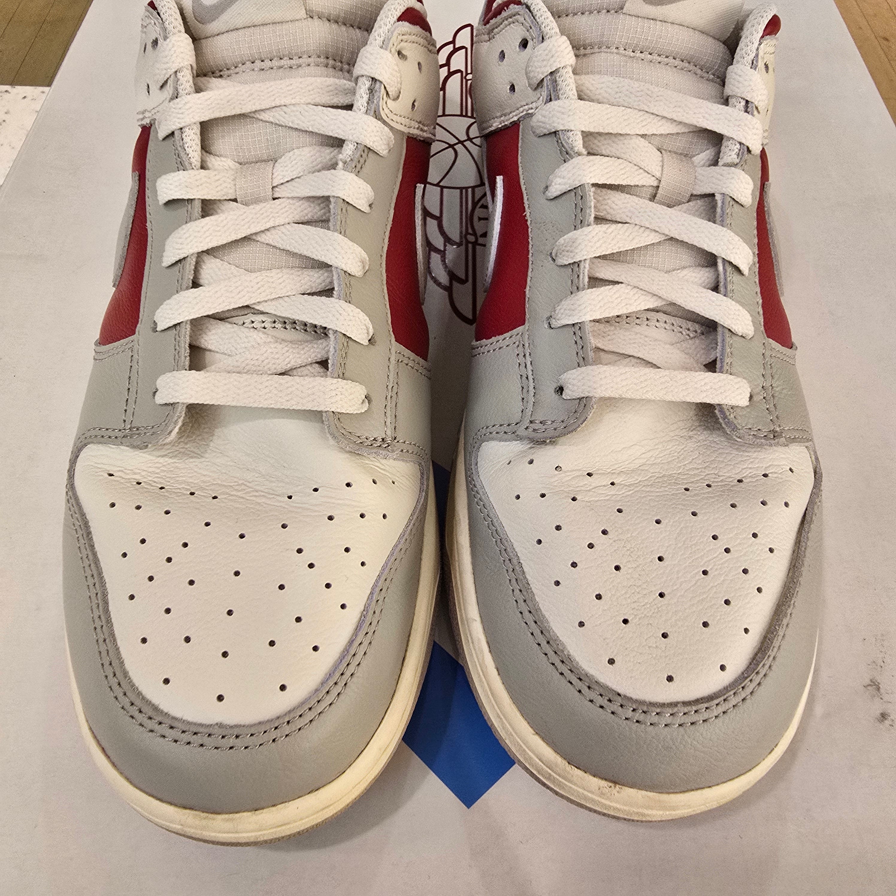 Nike Dunk Low Light Iron Ore Gym Red SZ 12 USED NO BOX