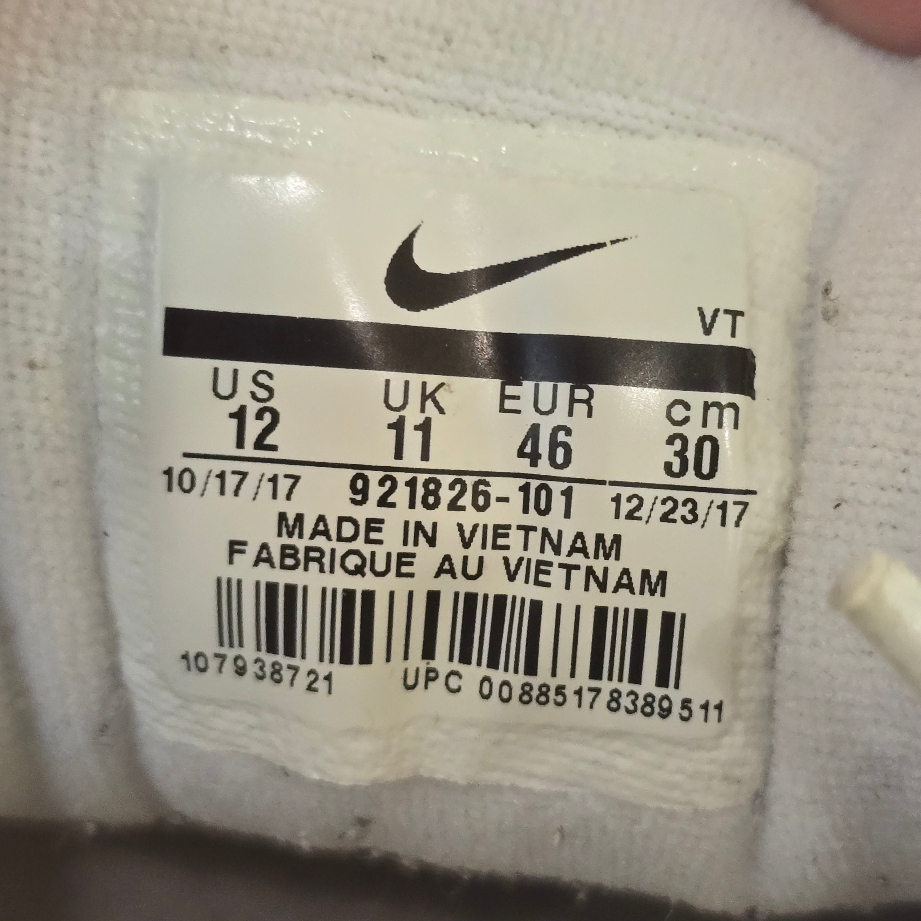 Nike Air Max 97 Triple White Wolf Grey SZ 12 USED NO BOX