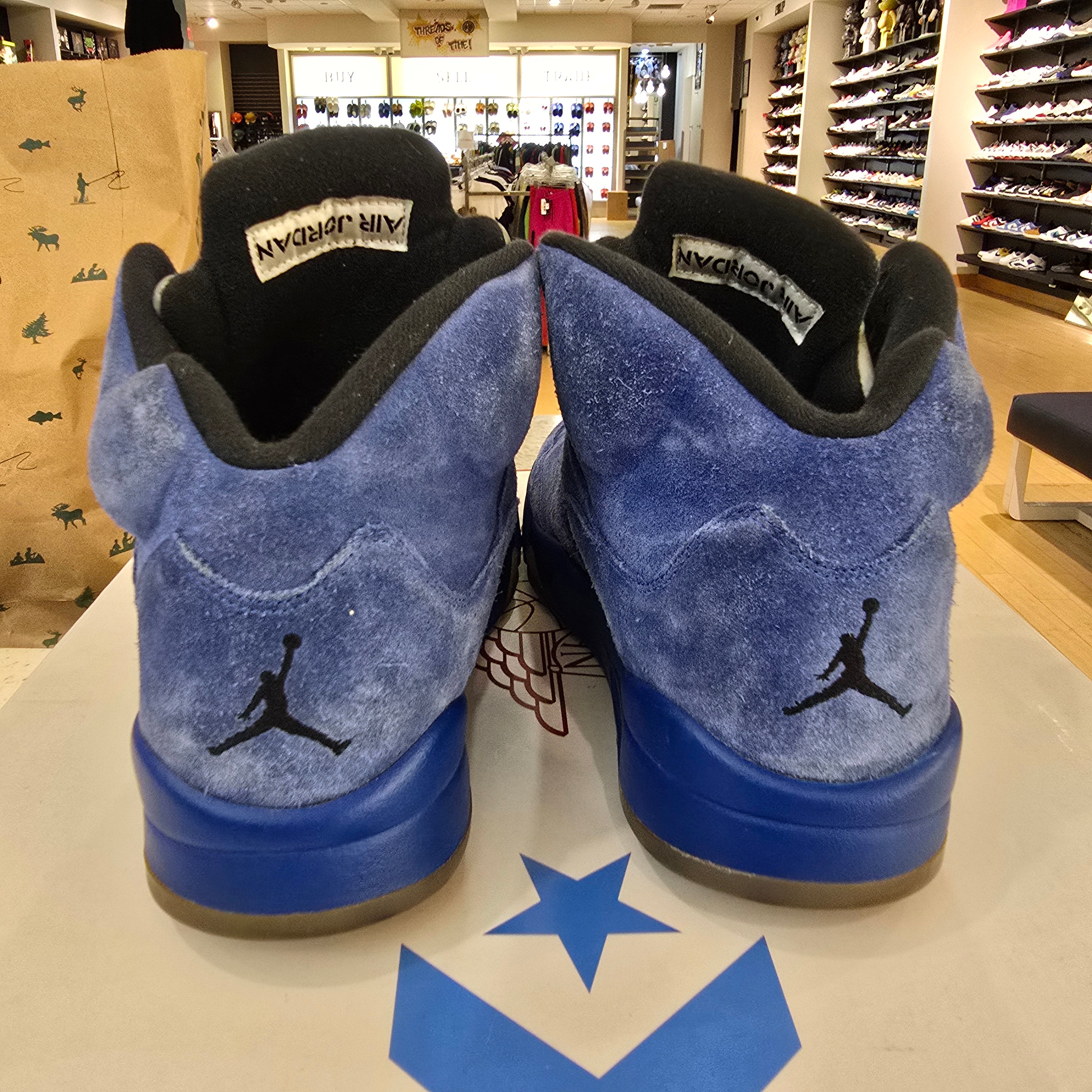 Jordan 5 Retro Blue Suede SZ 12 USED NO BOX
