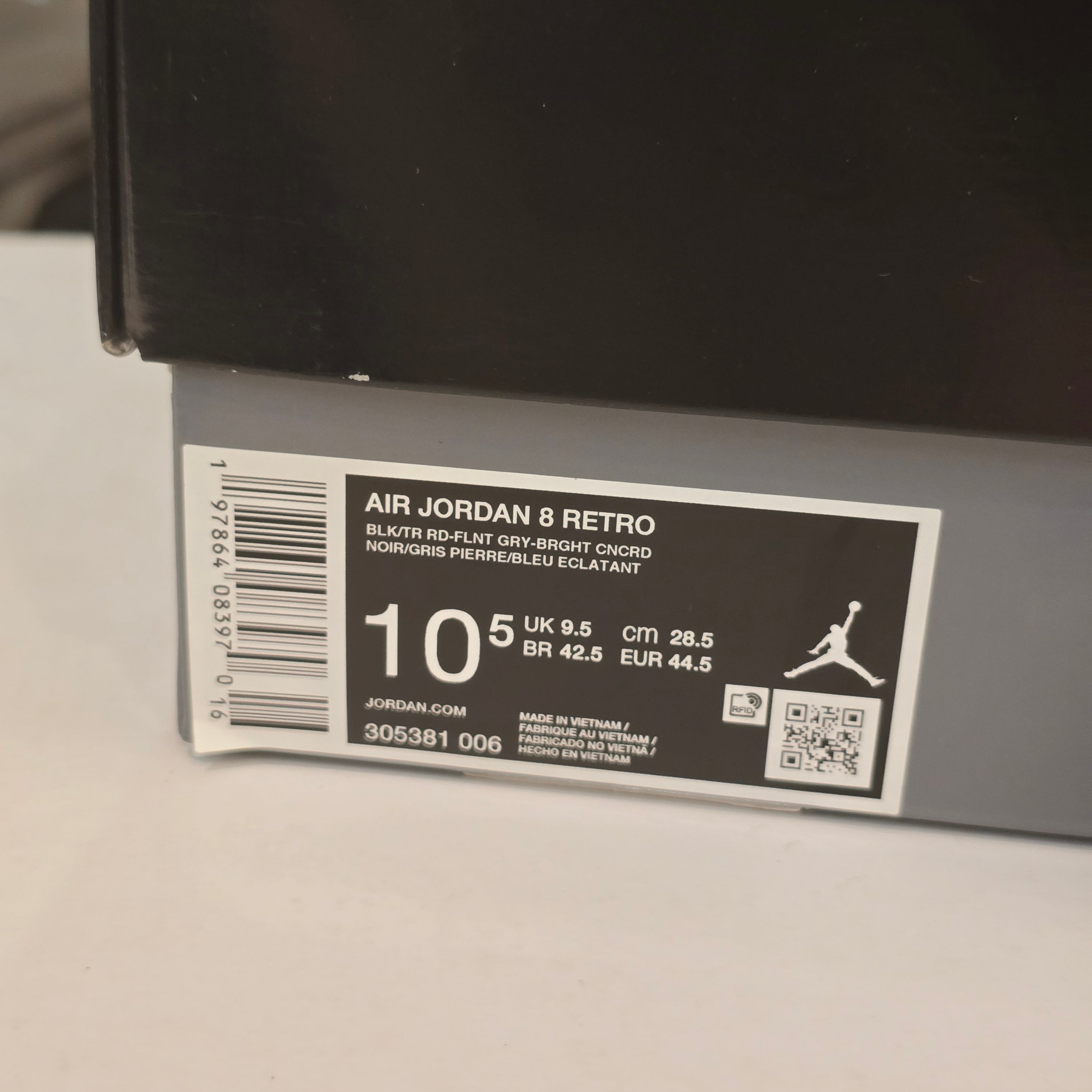 Jordan 8 Retro Aqua (2025) SZ 10.5