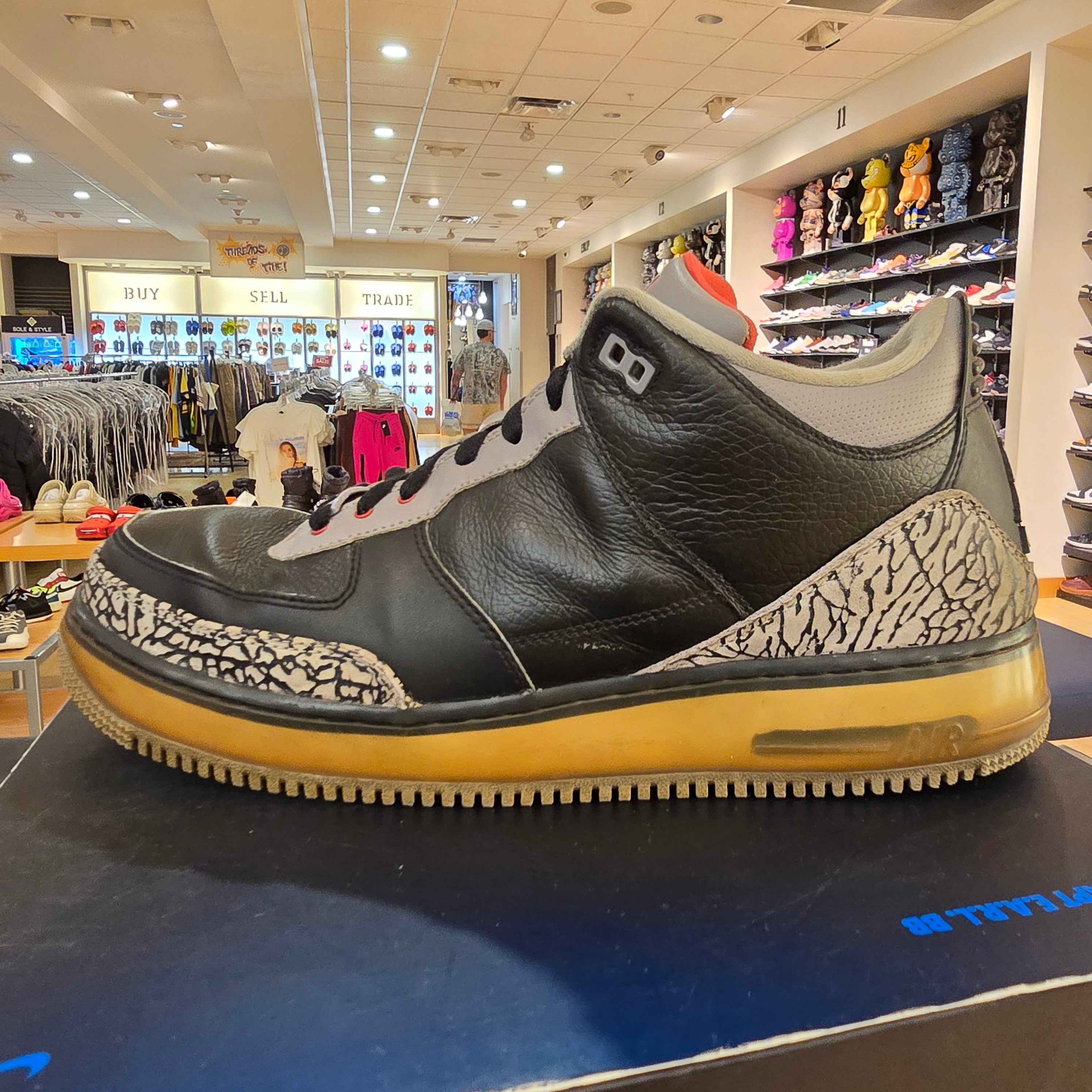 Jordan Fusion 3 Black Cement (2008) SZ 12 USED