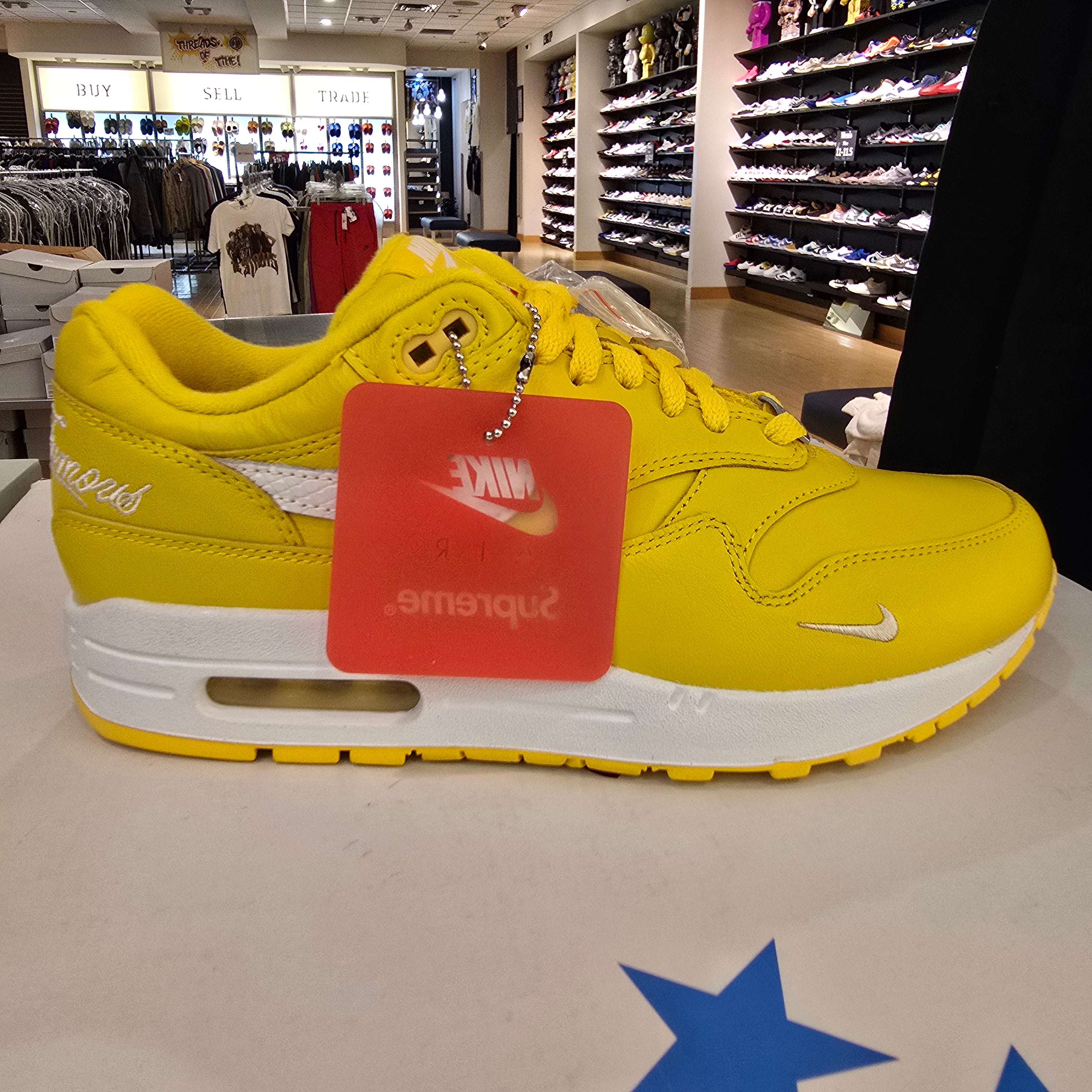 Nike Air Max 1 '87 SP Supreme Speed Yellow SZ 8
