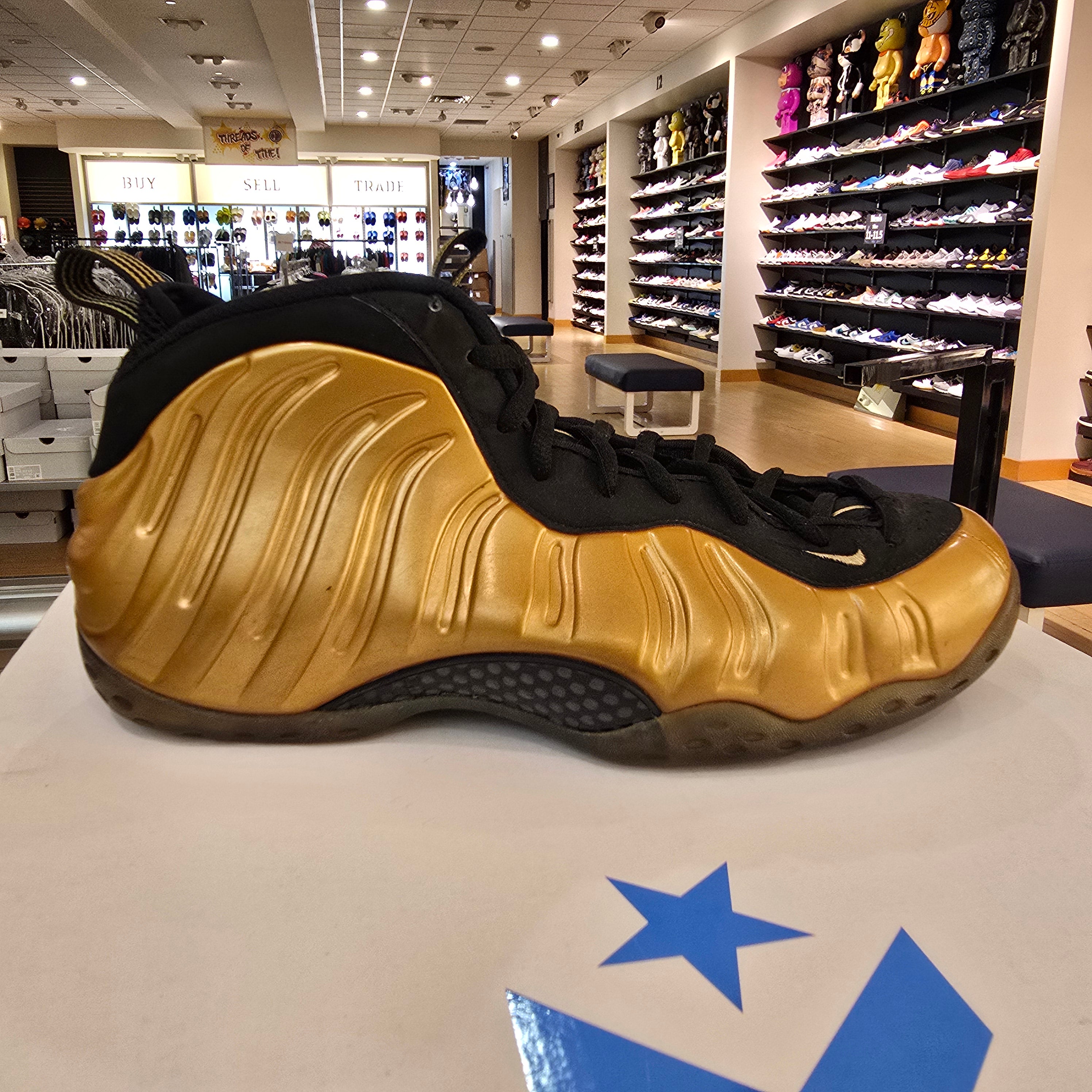 Nike Air Foamposite One Metallic Gold SZ 12 USED NO BOX