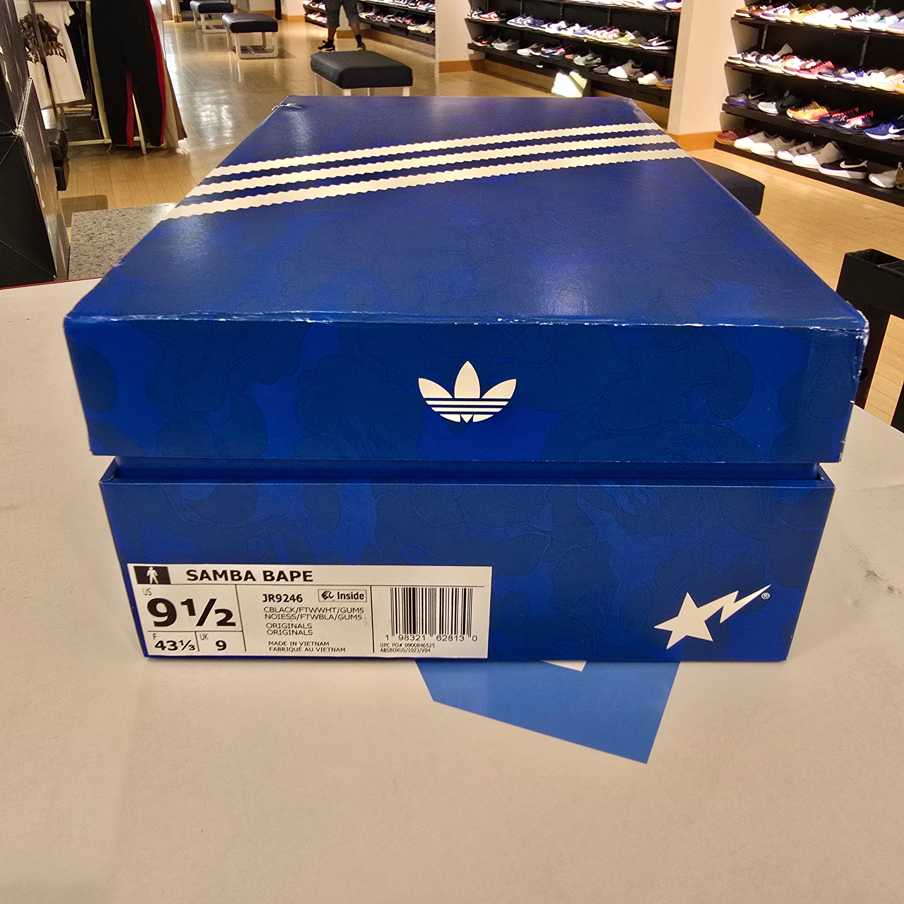 Adidas Samba Bape Black White Gum SZ 9.5