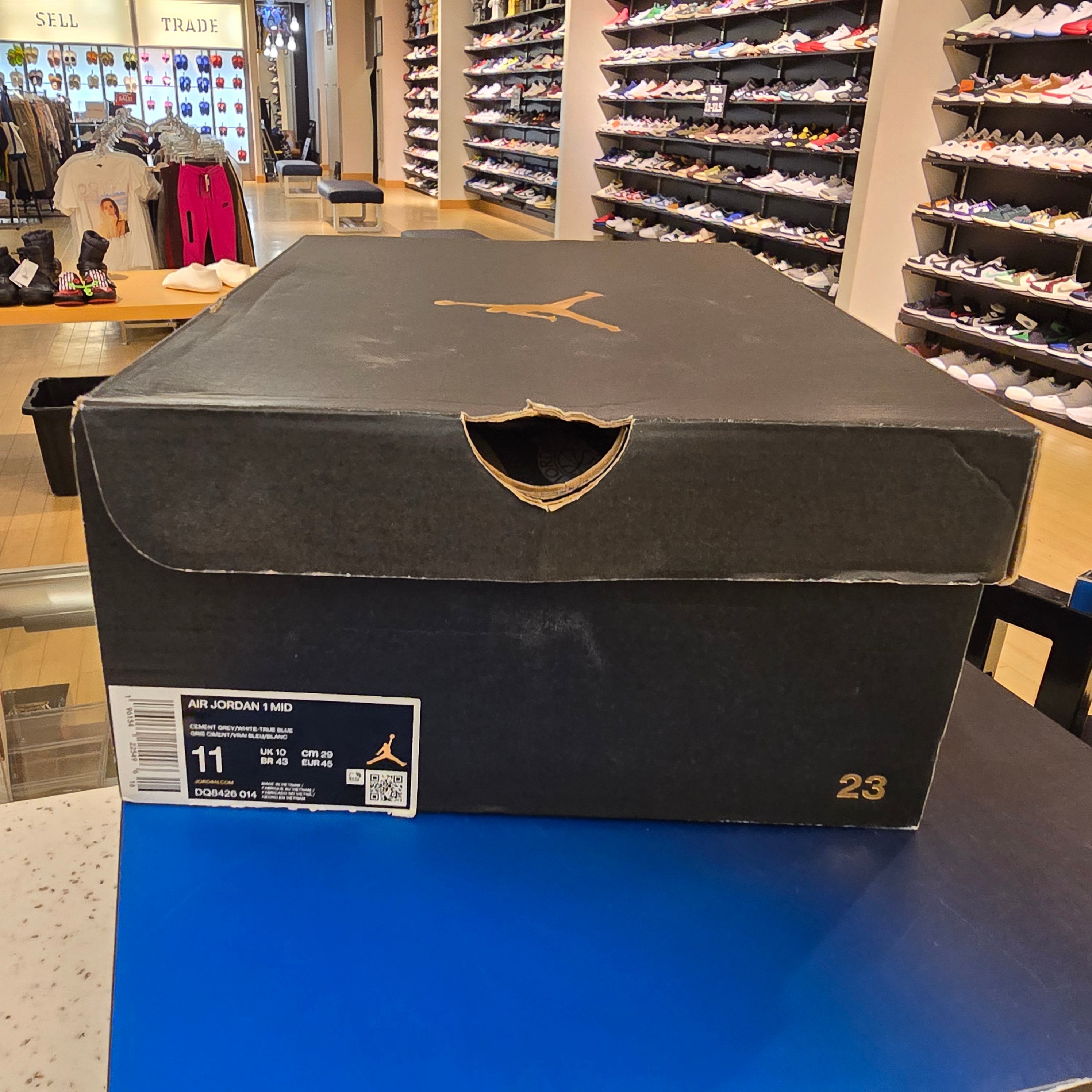 Jordan 1 Mid True Blue SZ 11 USED