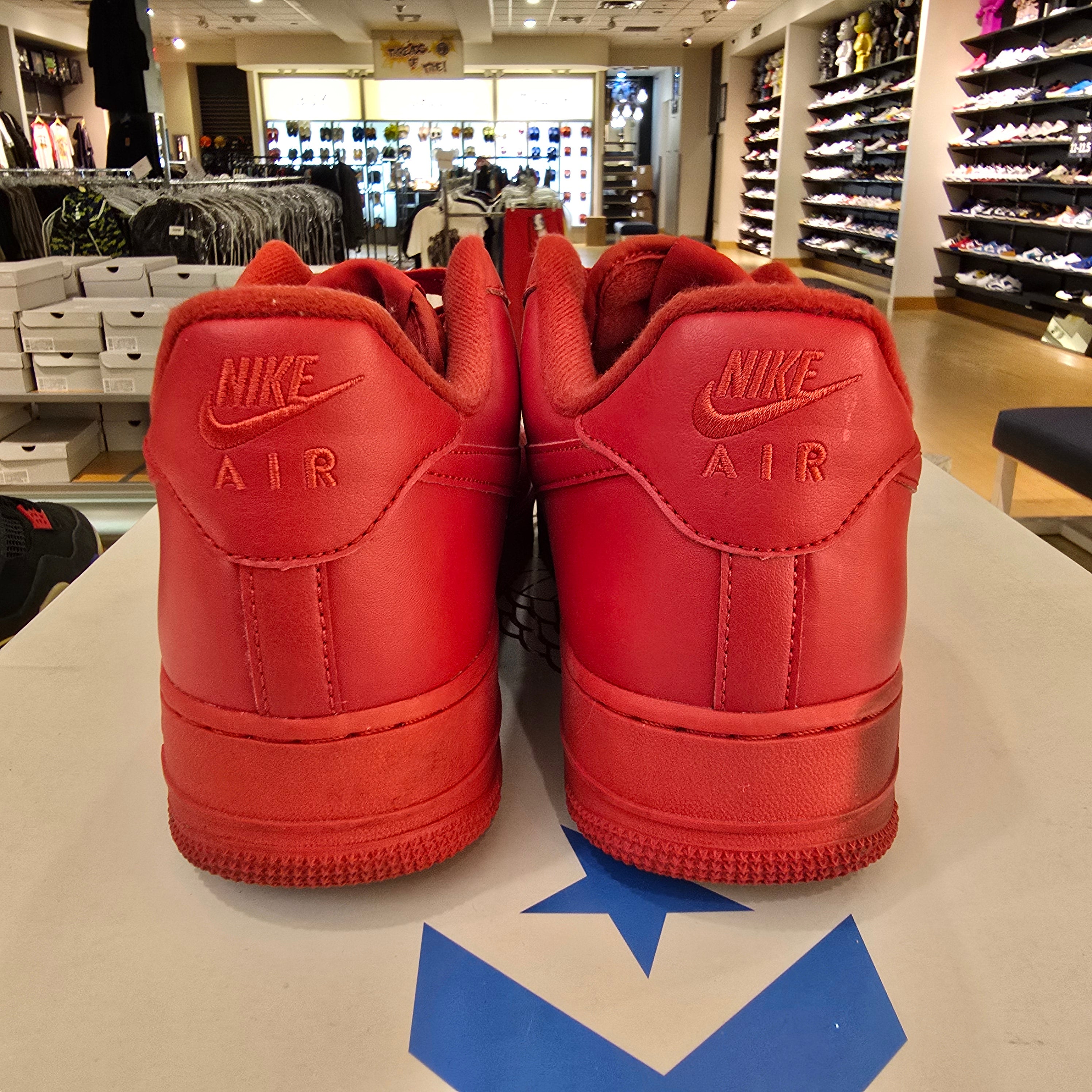 Nike Air Force 1 Low Triple Red SZ 12 USED NO BOX