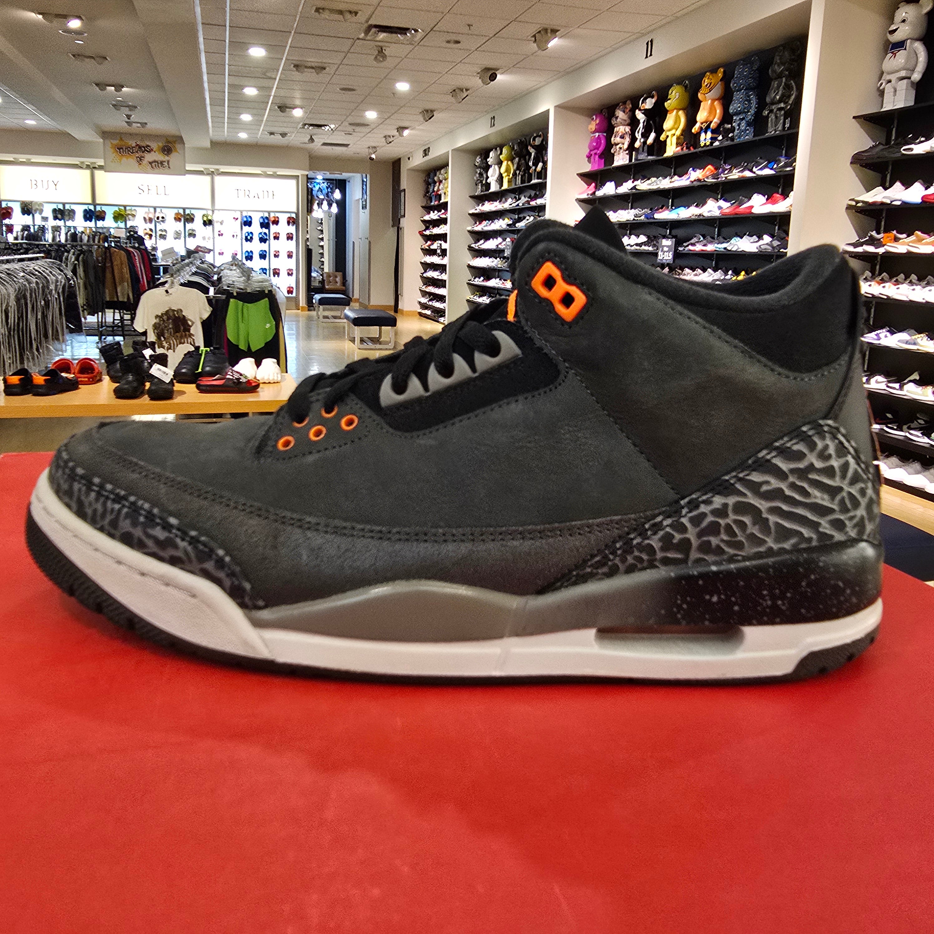 Jordan 3 Retro Fear Pack (2023) SZ 11.5 USED NO BOX