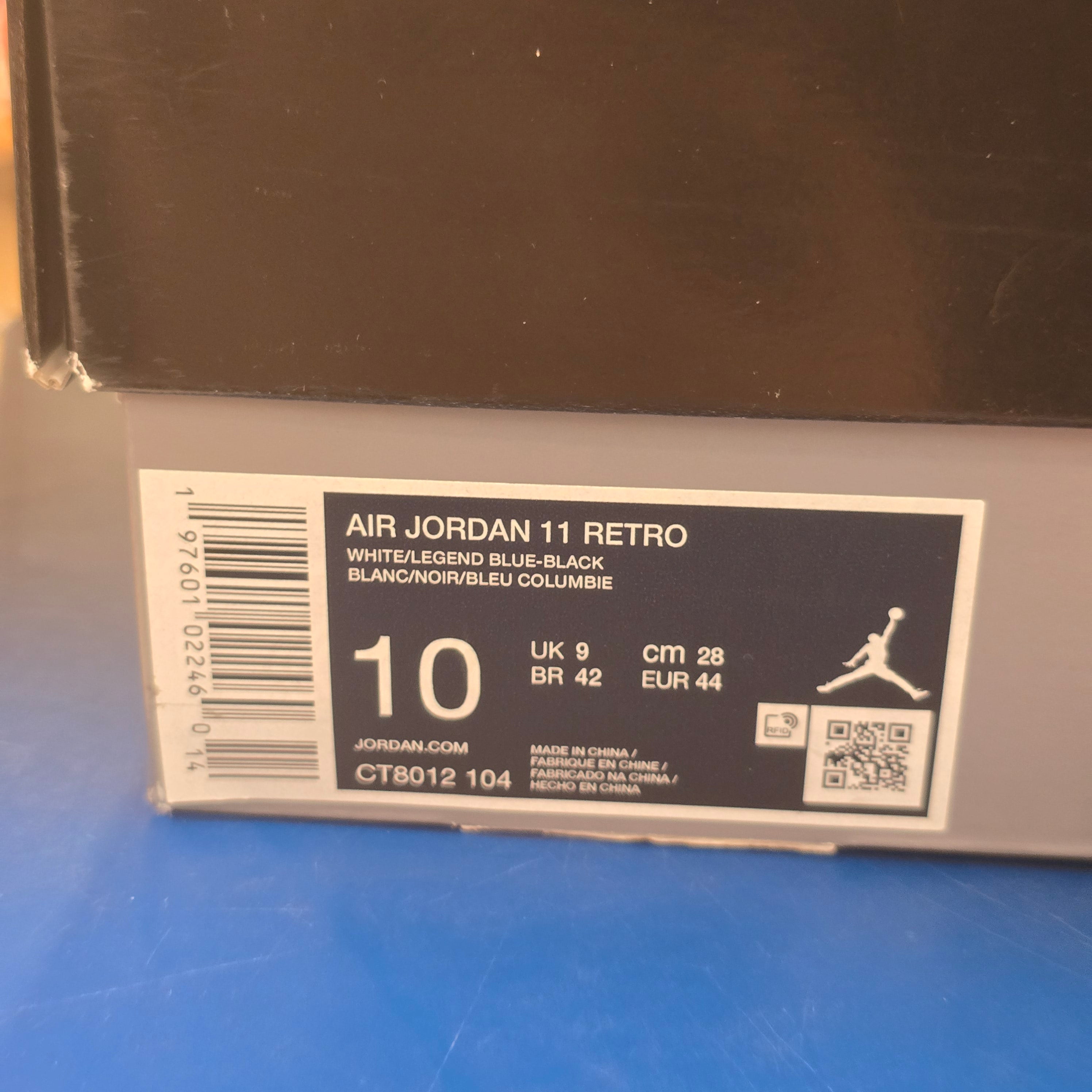 Jordan 11 Retro Legend Blue (2024) SZ 10 USED