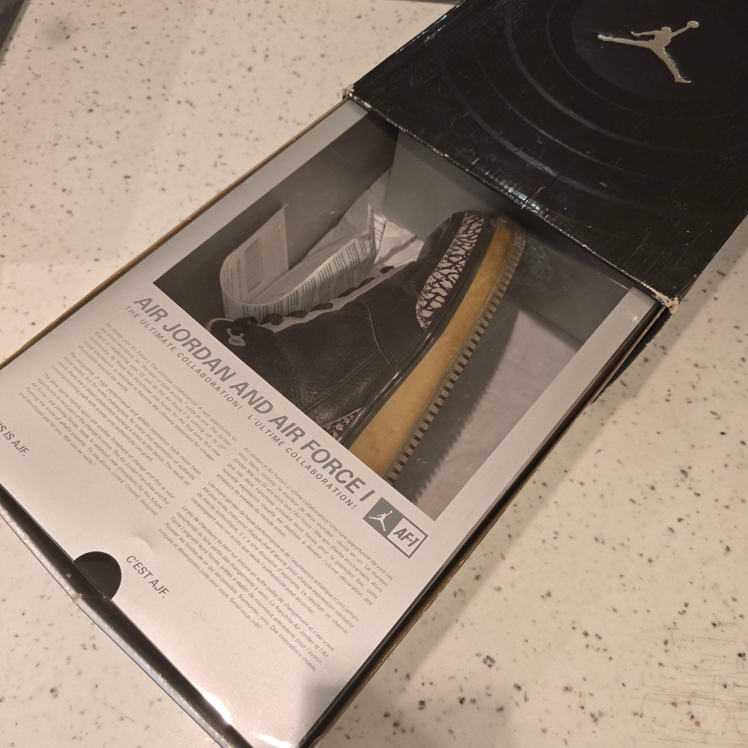 Jordan Fusion 3 Black Cement (2008) SZ 12 USED