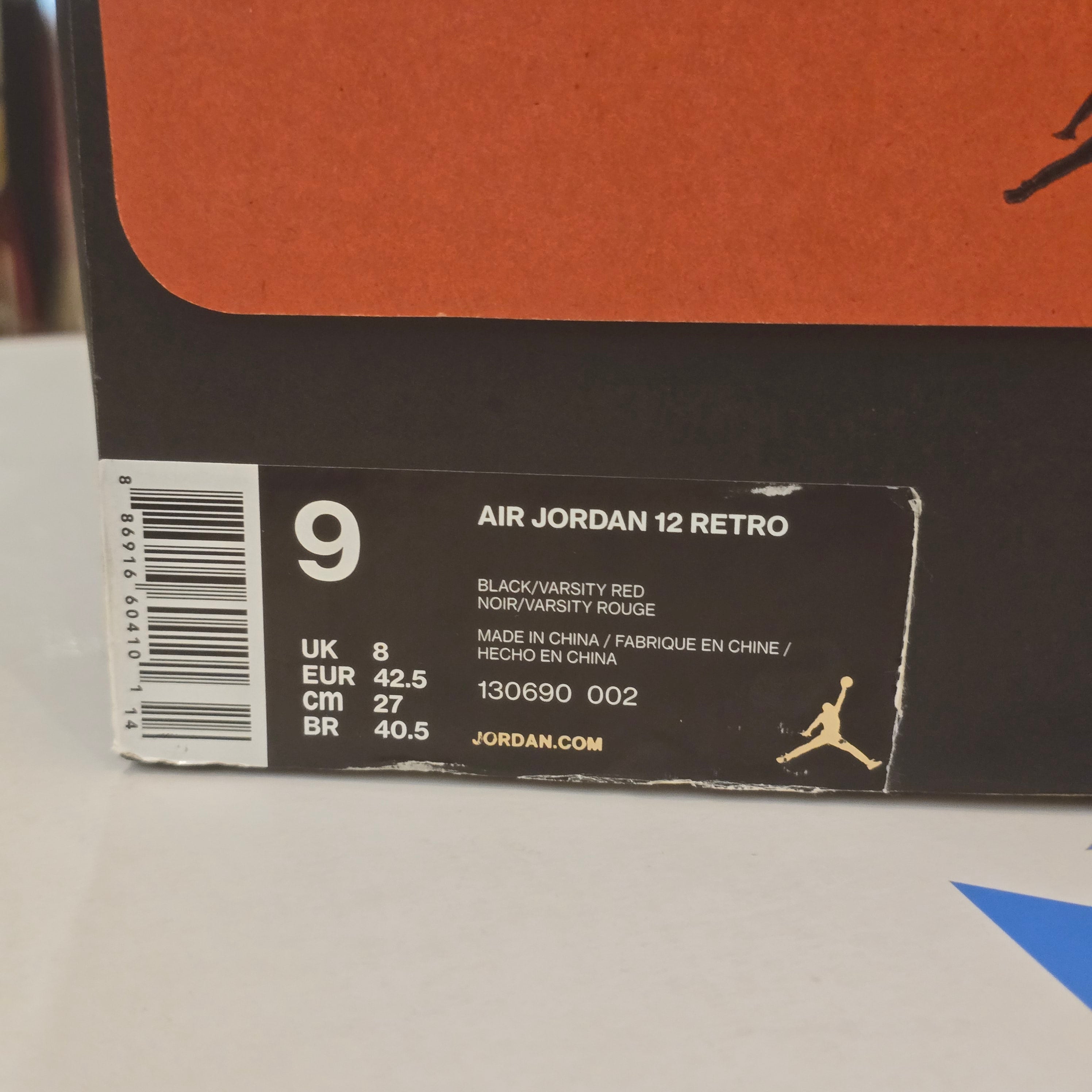 Jordan 12 Retro Flu Game (2016) SZ 9