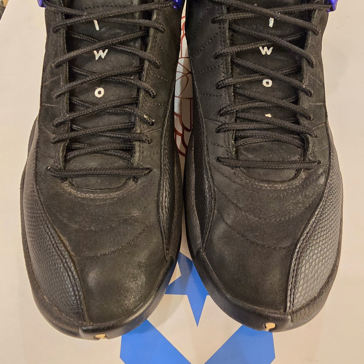 Jordan 12 Retro Black Dark Concord SZ 8.5 USED NO BOX