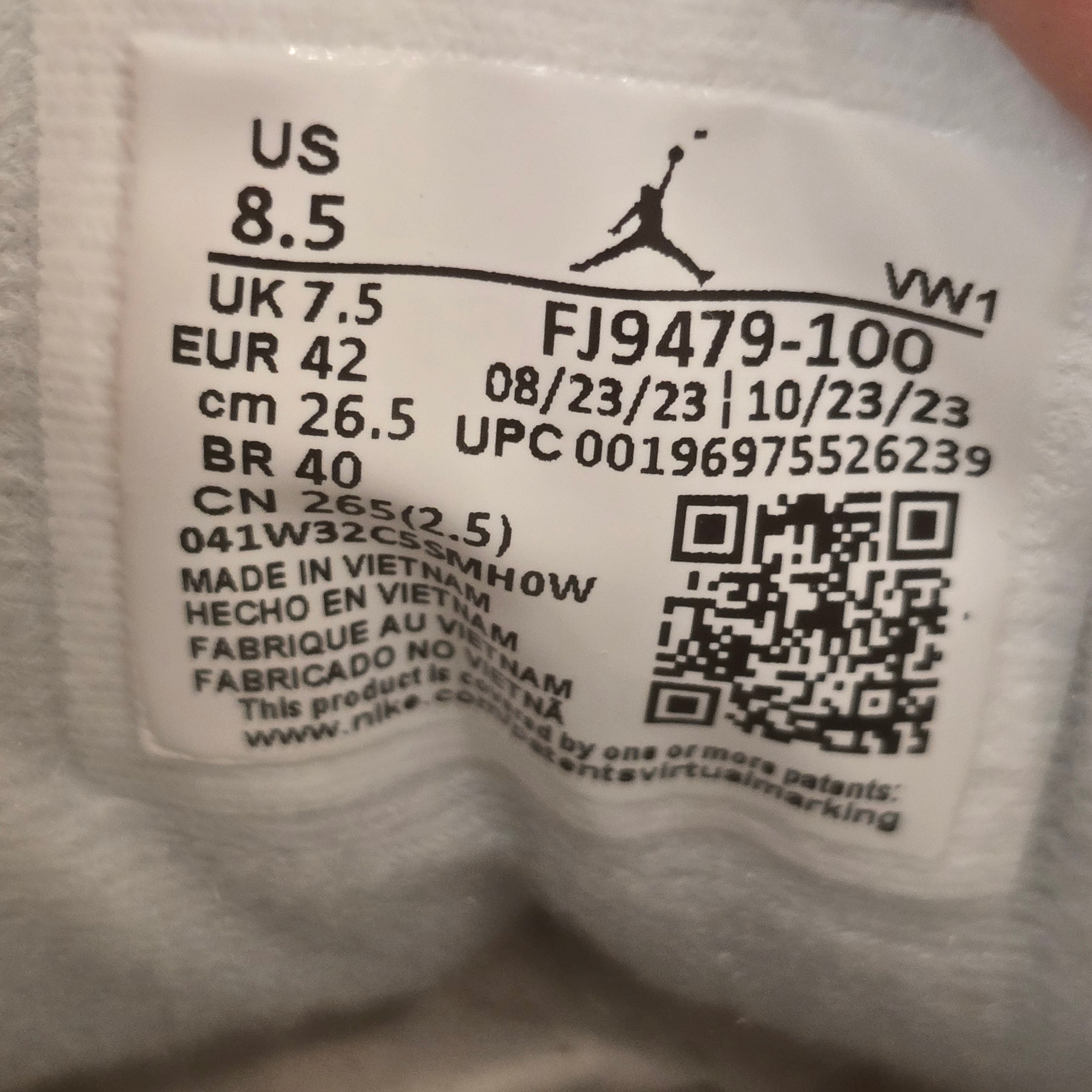 Jordan 3 Retro Craft Ivory SZ 8.5