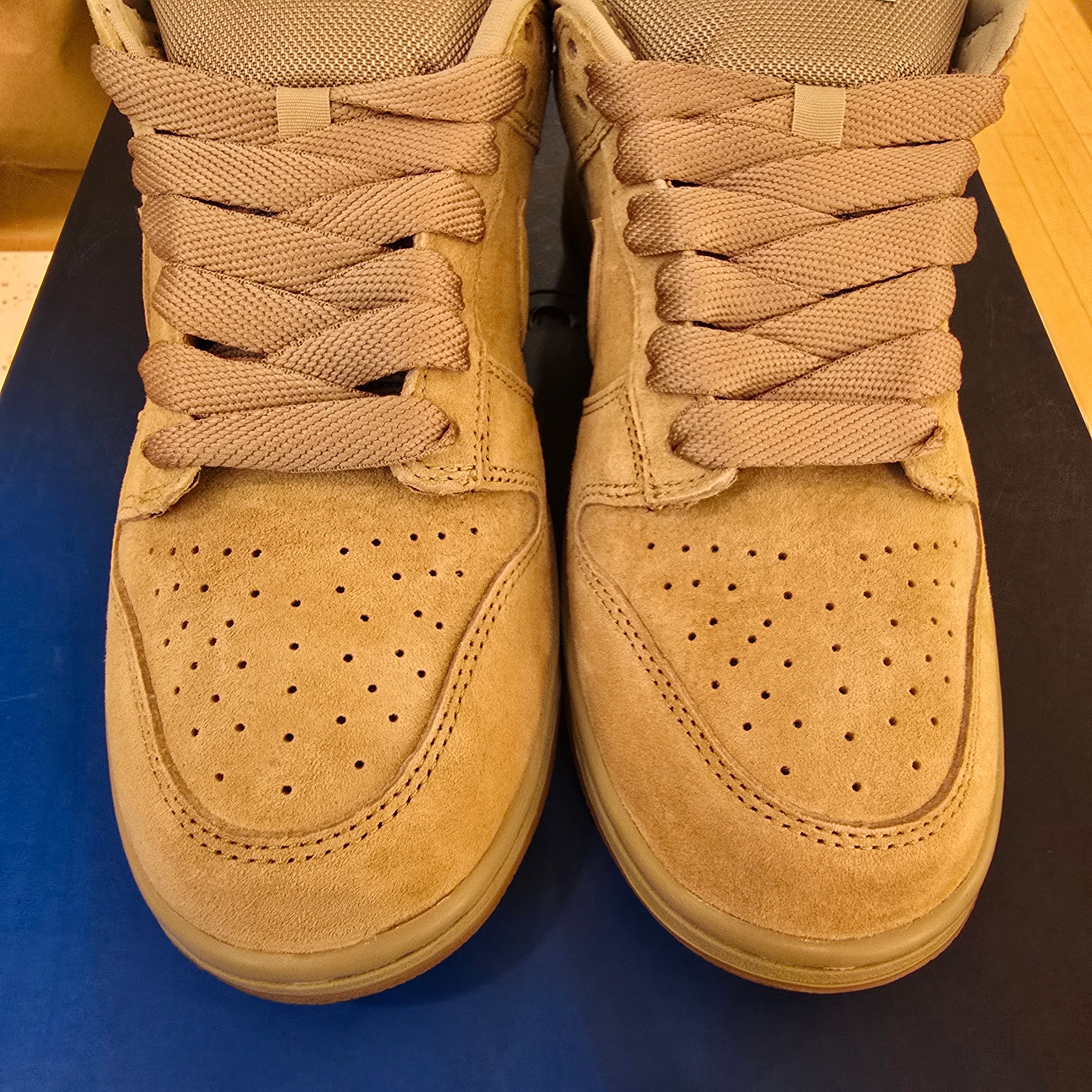 Nike SB Dunk Low Pro B Parachute Beige SZ 8.5 MISSING LID