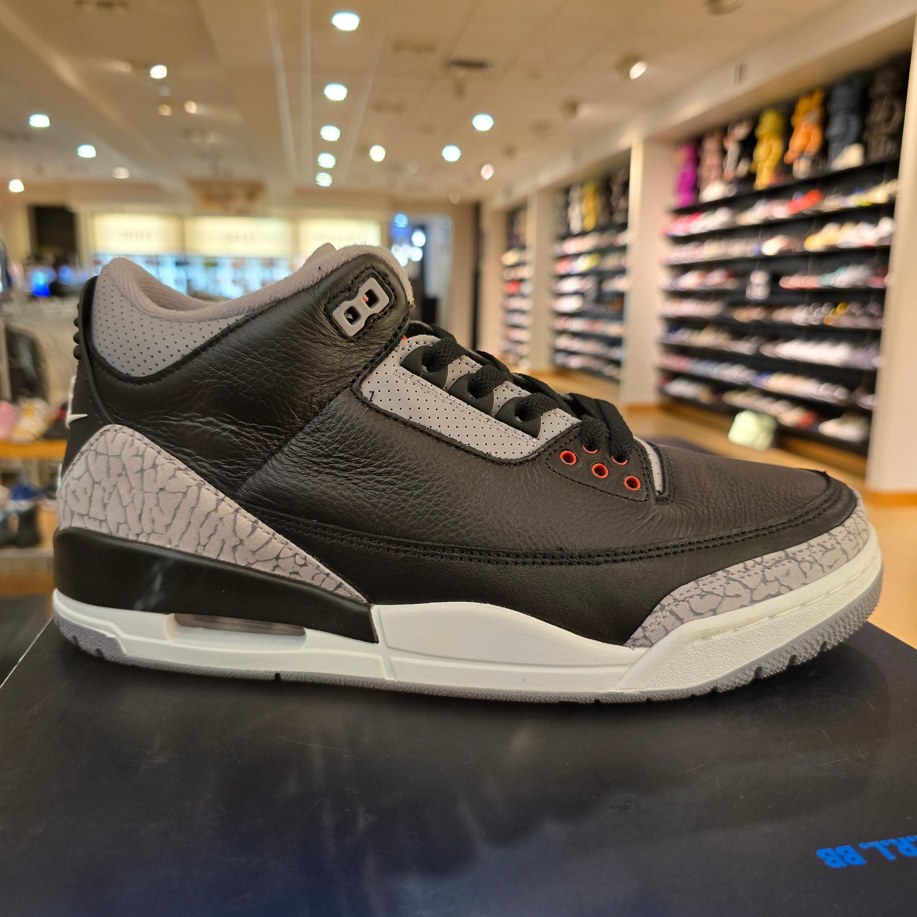 Jordan 3 Retro Black Cement (2024) SZ 10.5 USED NO BOX