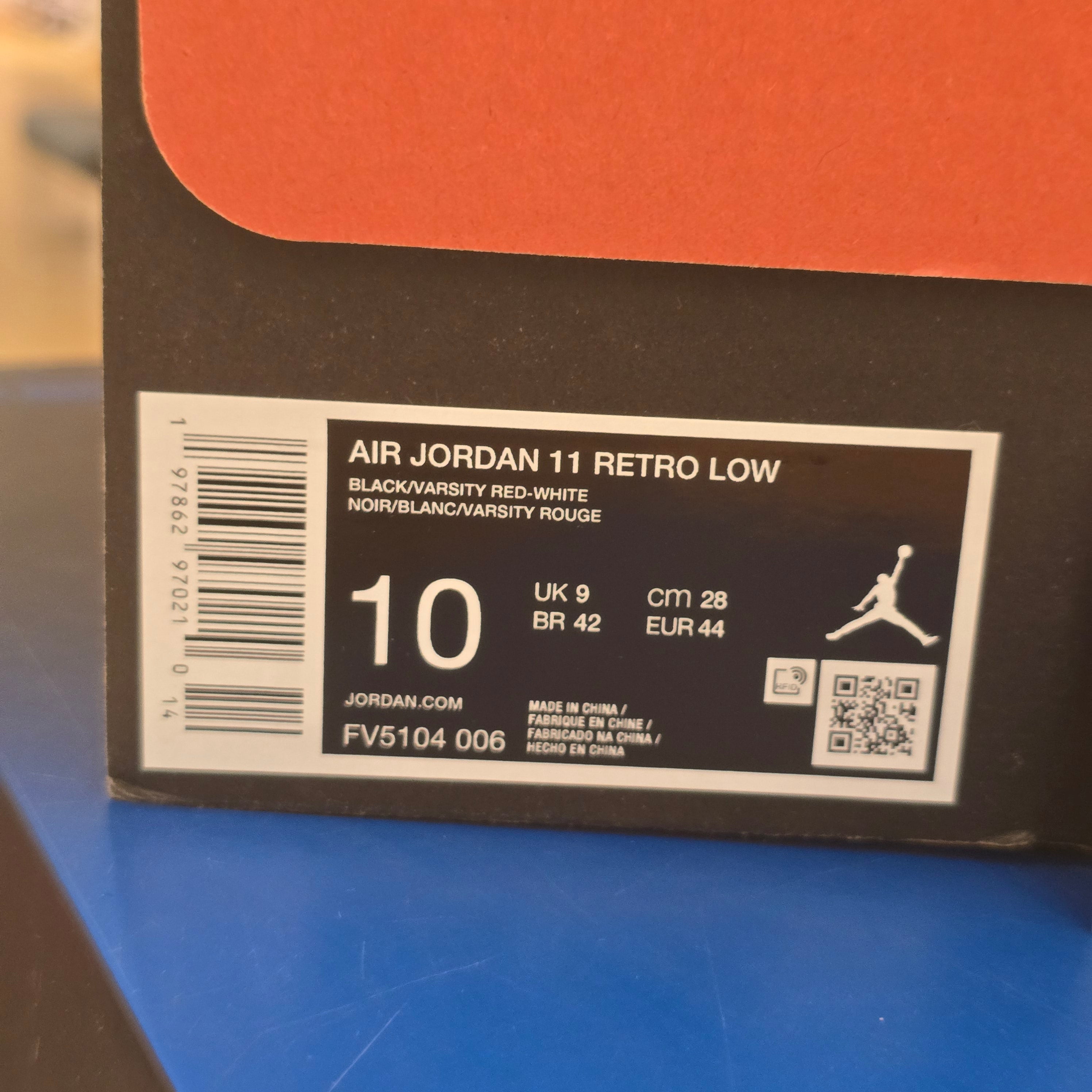 Jordan 11 Retro Low Bred (2025) SZ 10 USED