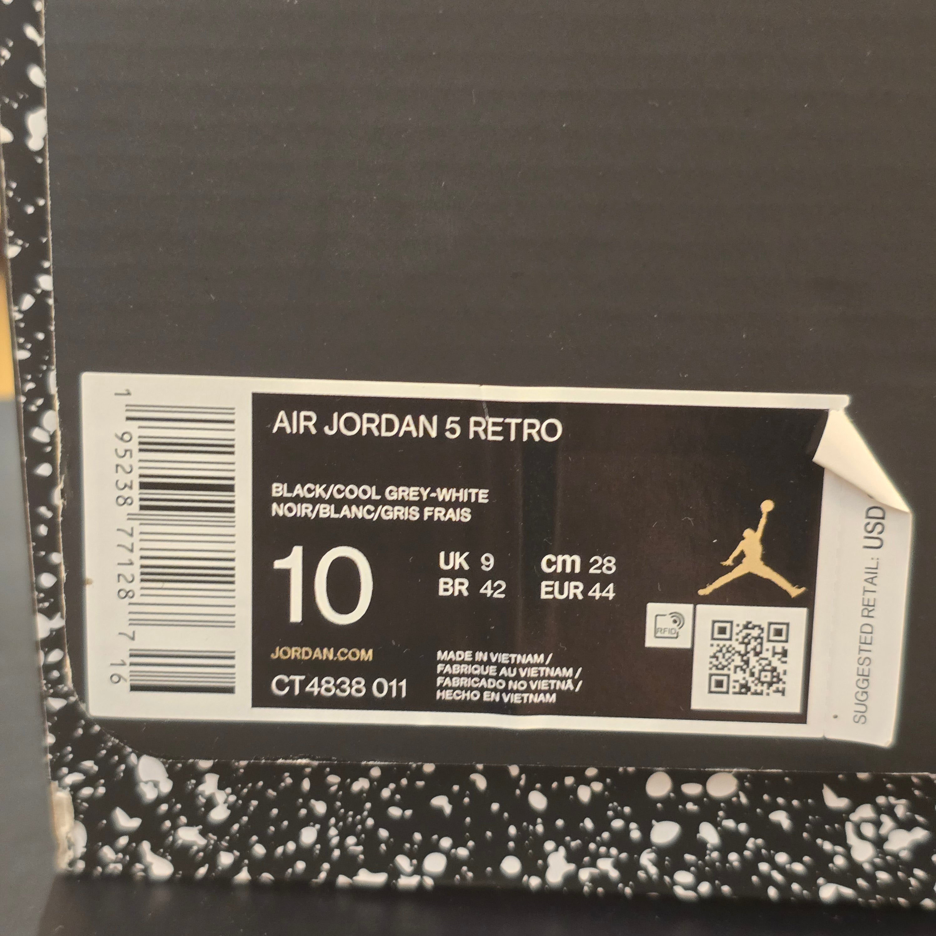Jordan 5 Retro Moonlight (2021) SZ 10 USED