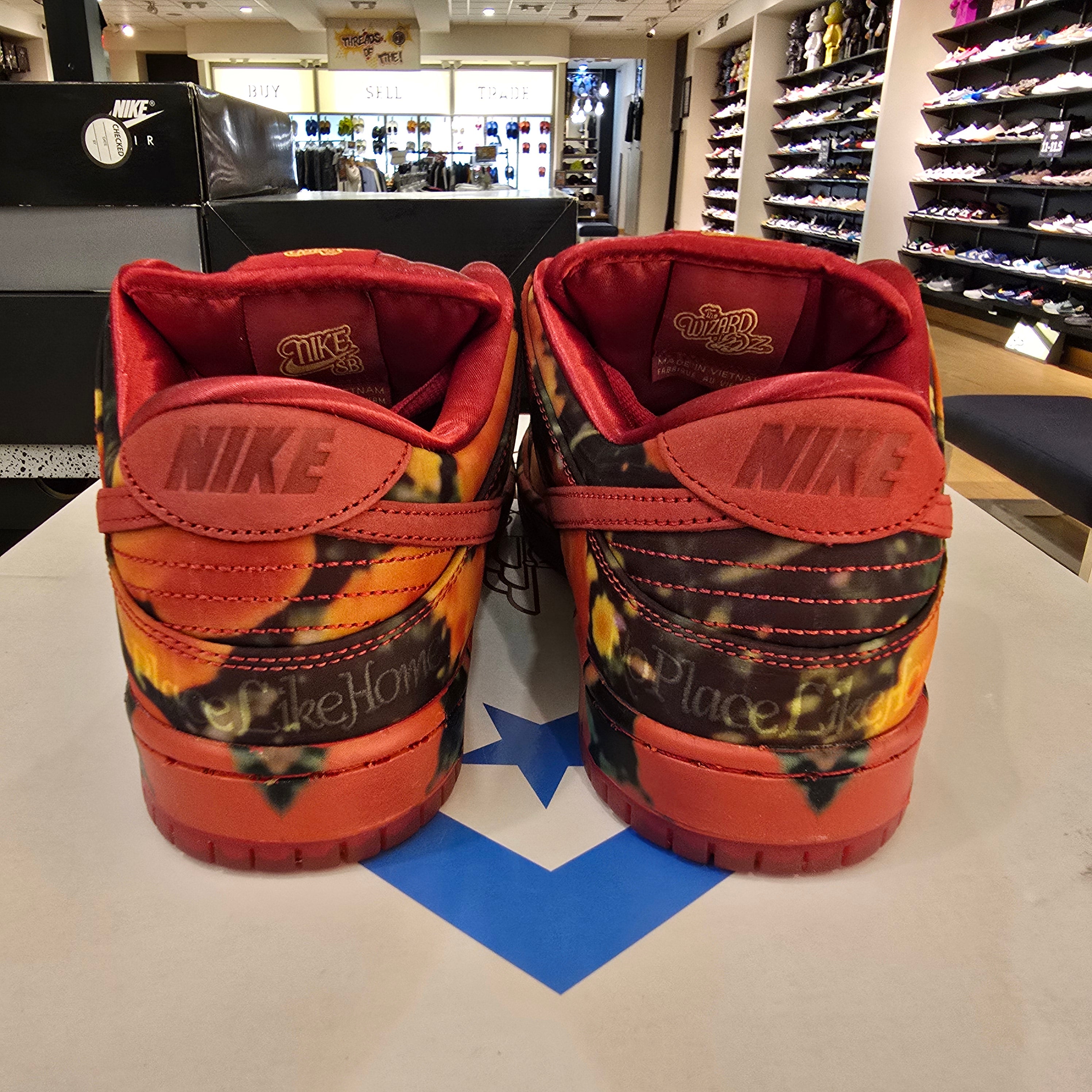Nike SB Dunk Low The Wizard Of Oz Poppy Field SZ 10
